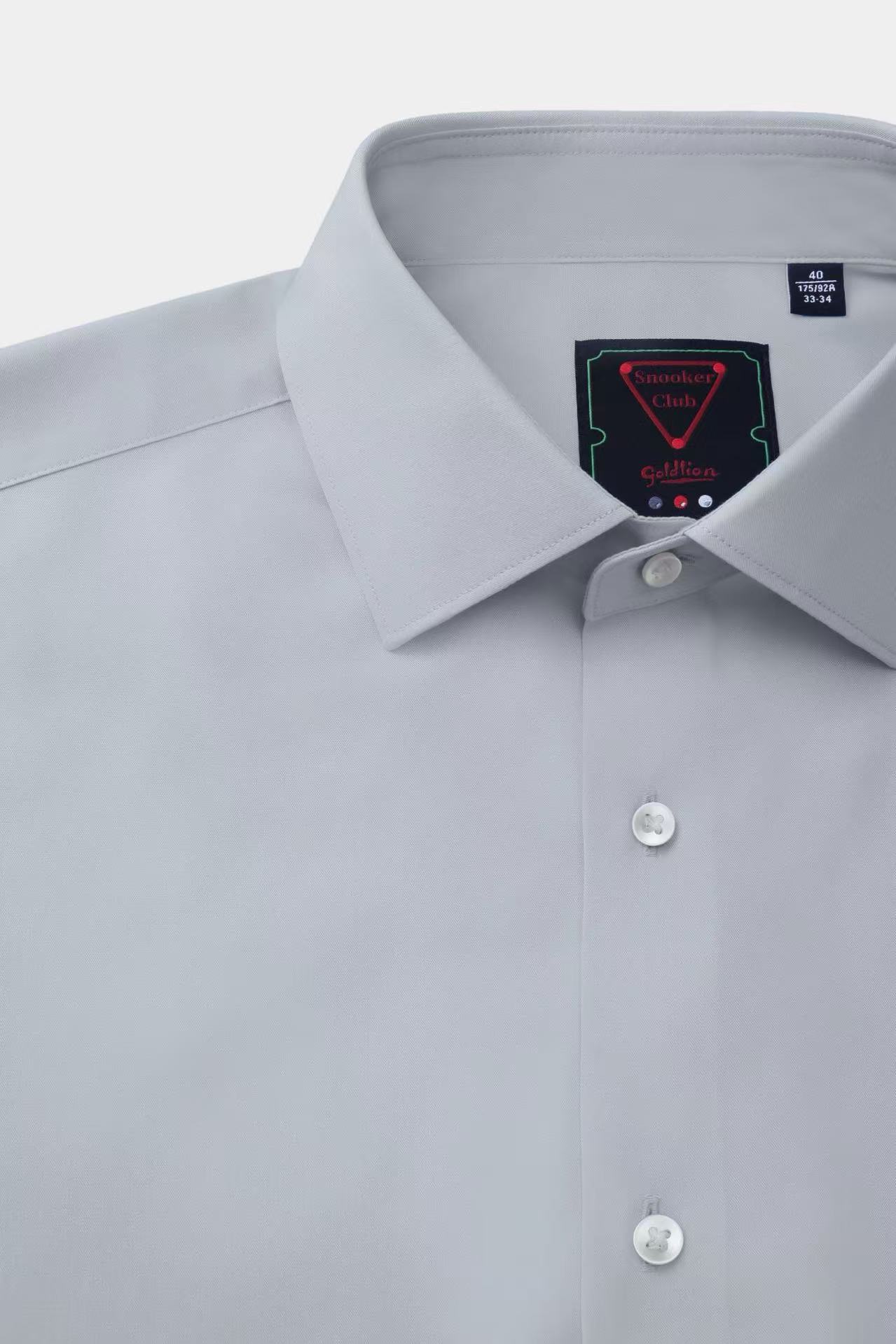 [Billiards Sports Series] Goldlion New Style High-Elasticity Cloud-Like Formal Long-Sleeve Men Shirt Grey