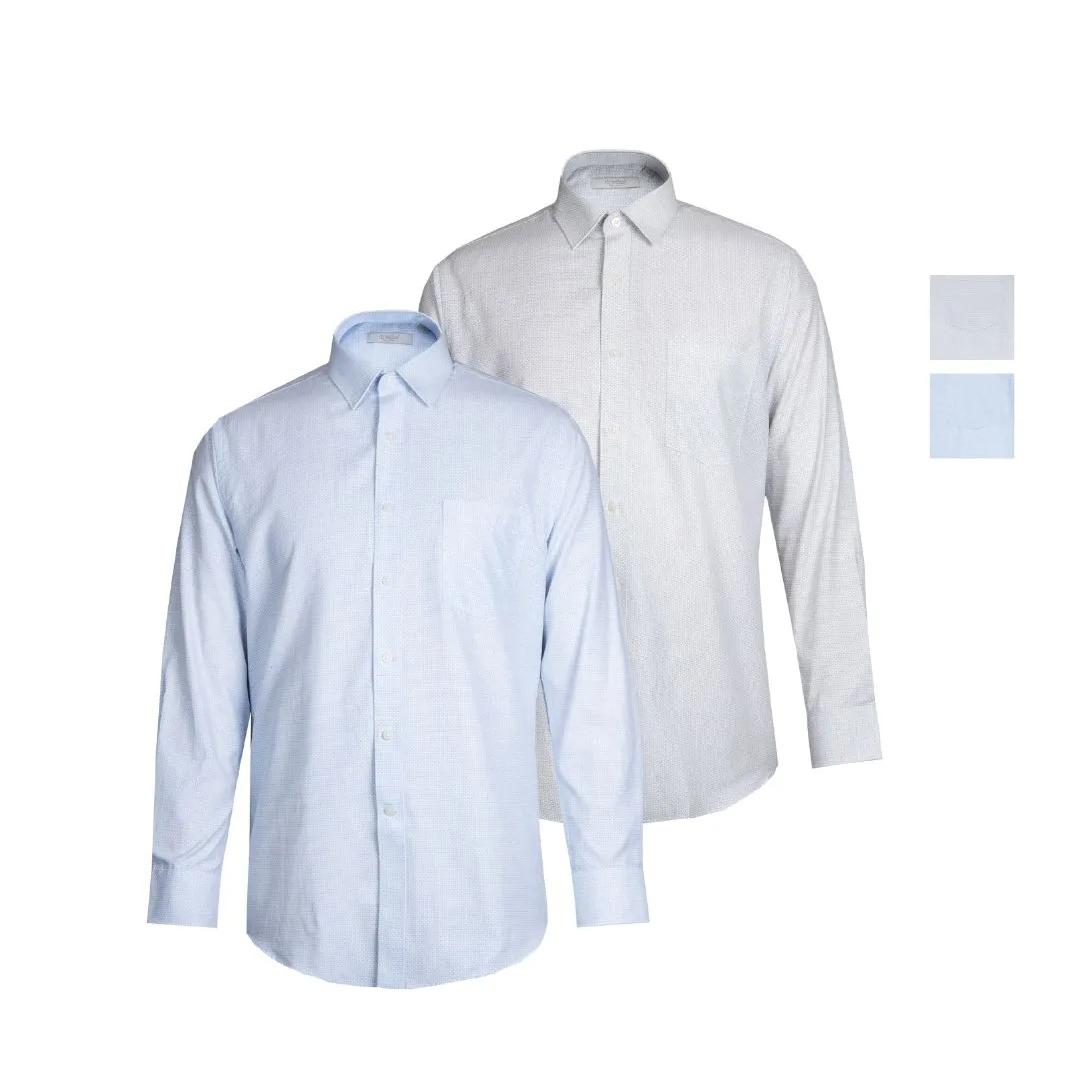 Goldlion Business Regular Fit Cotton Rich Long-Sleeved Shirt