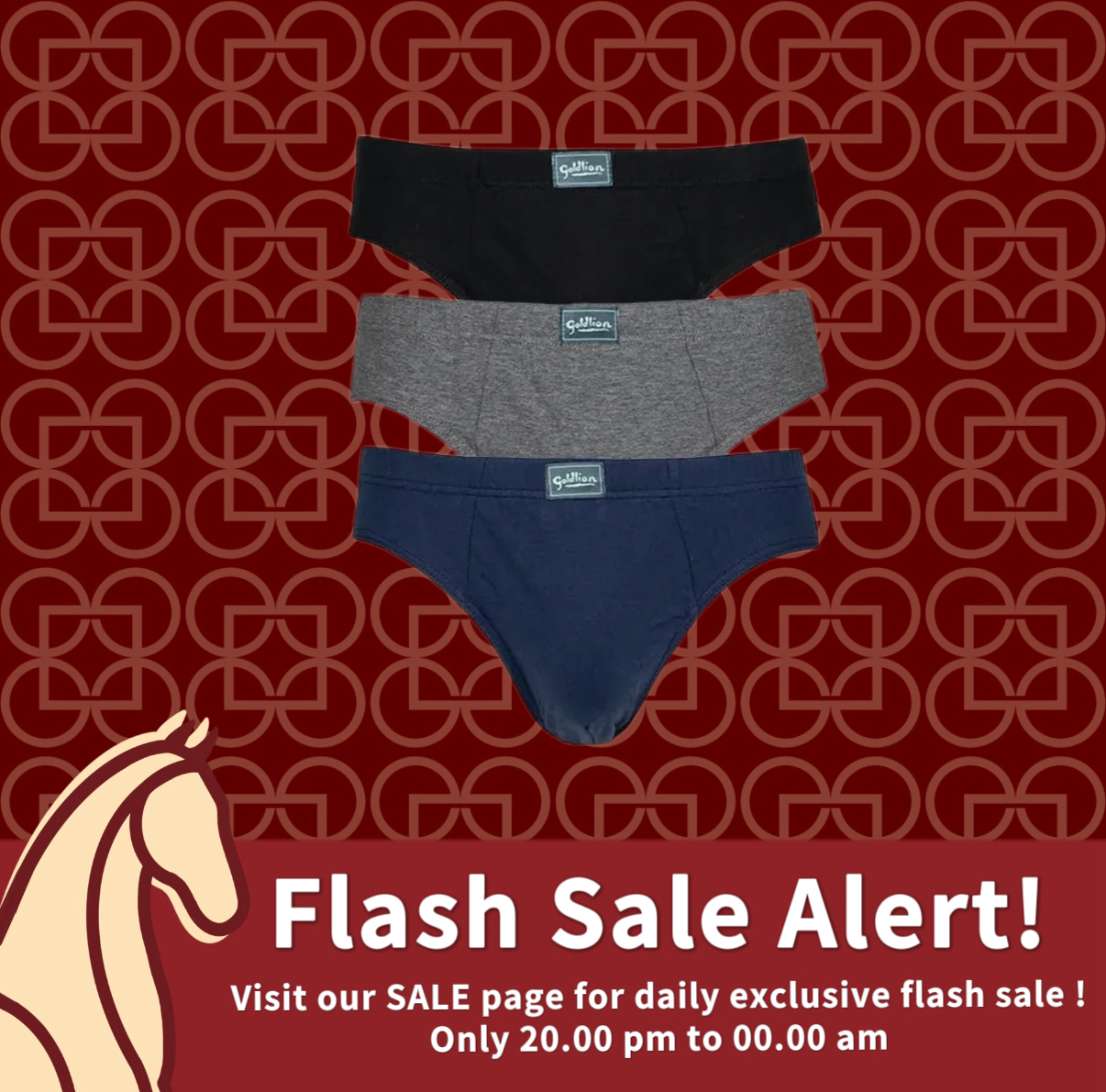 Goldlion Cotton Mini Brief (3-piece pack)