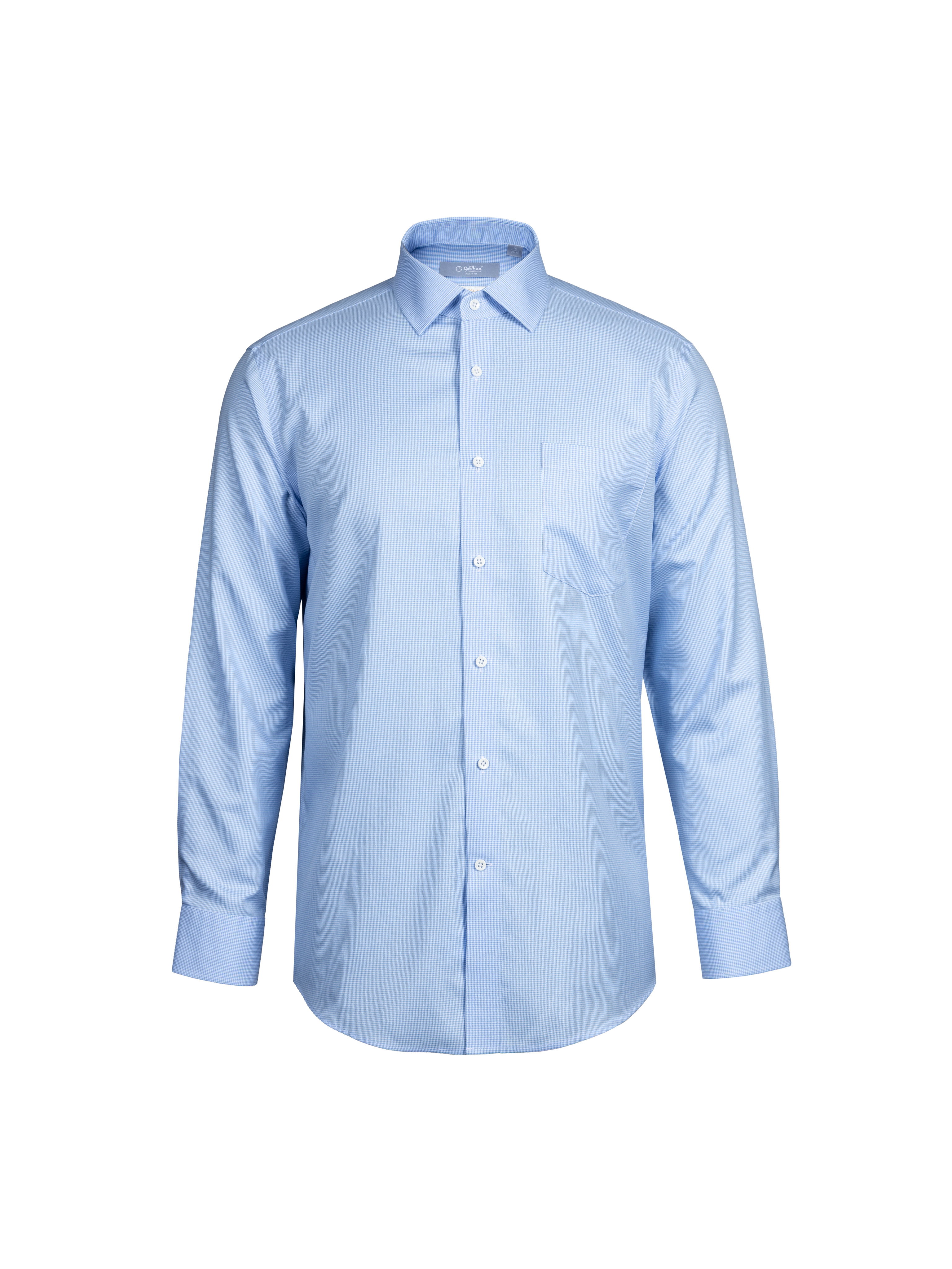 Goldlion Business Regular Fit 3D Wrinkle Free Long-Sleeved Shirt (Blue Pattern)
