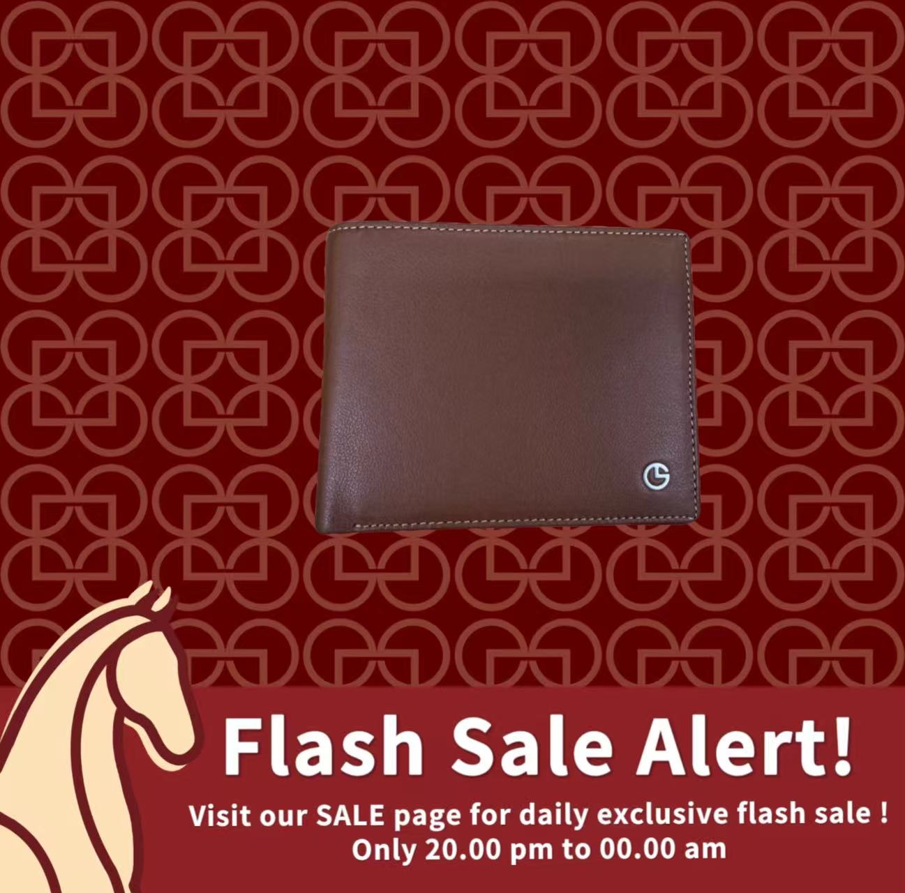 Goldlion Genuine Leather Wallet (8 Cards Slot, Brown Colour) 