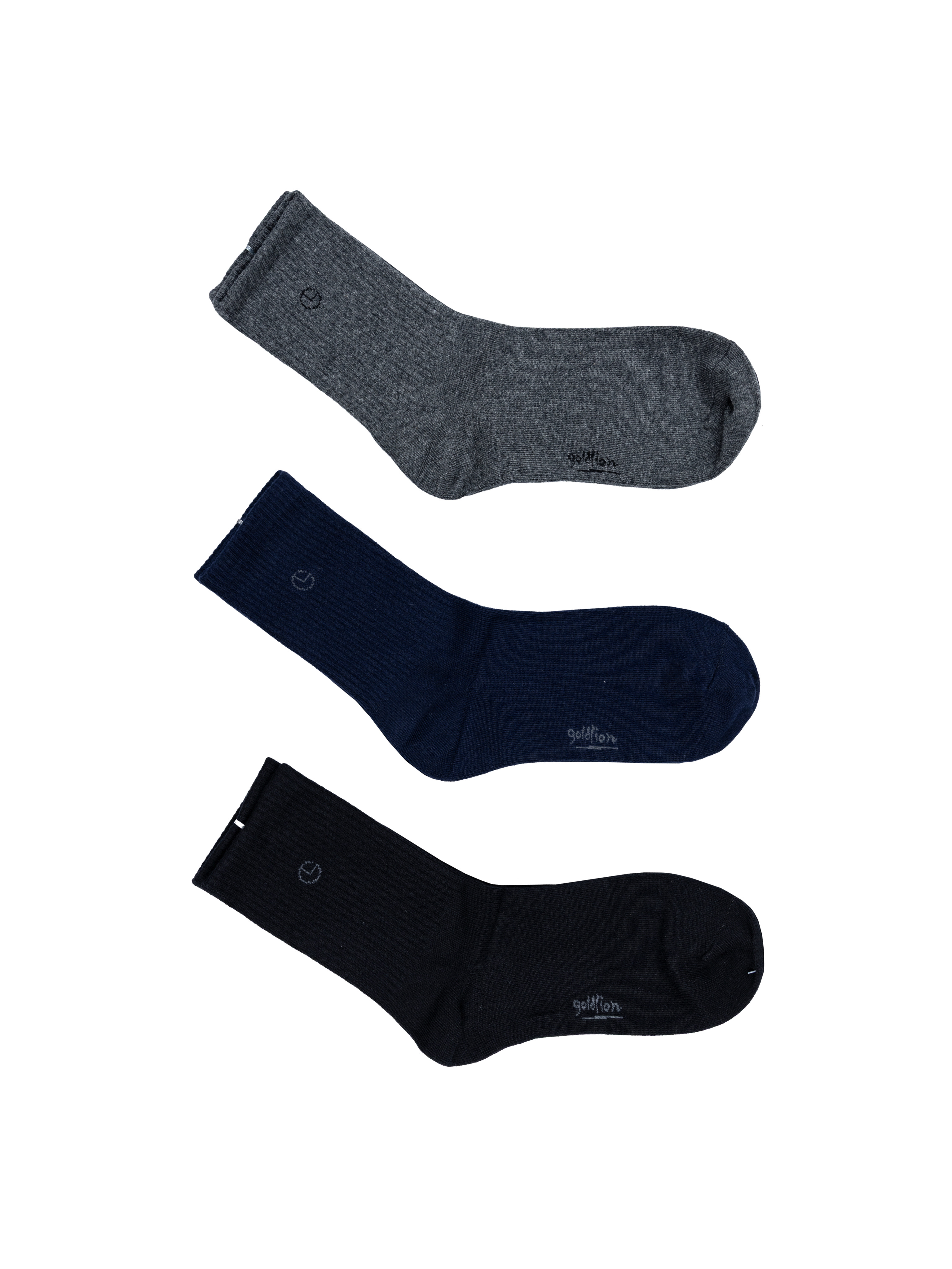 Goldlion Cotton Daily Wear Full Length Socks (3-piece pack)