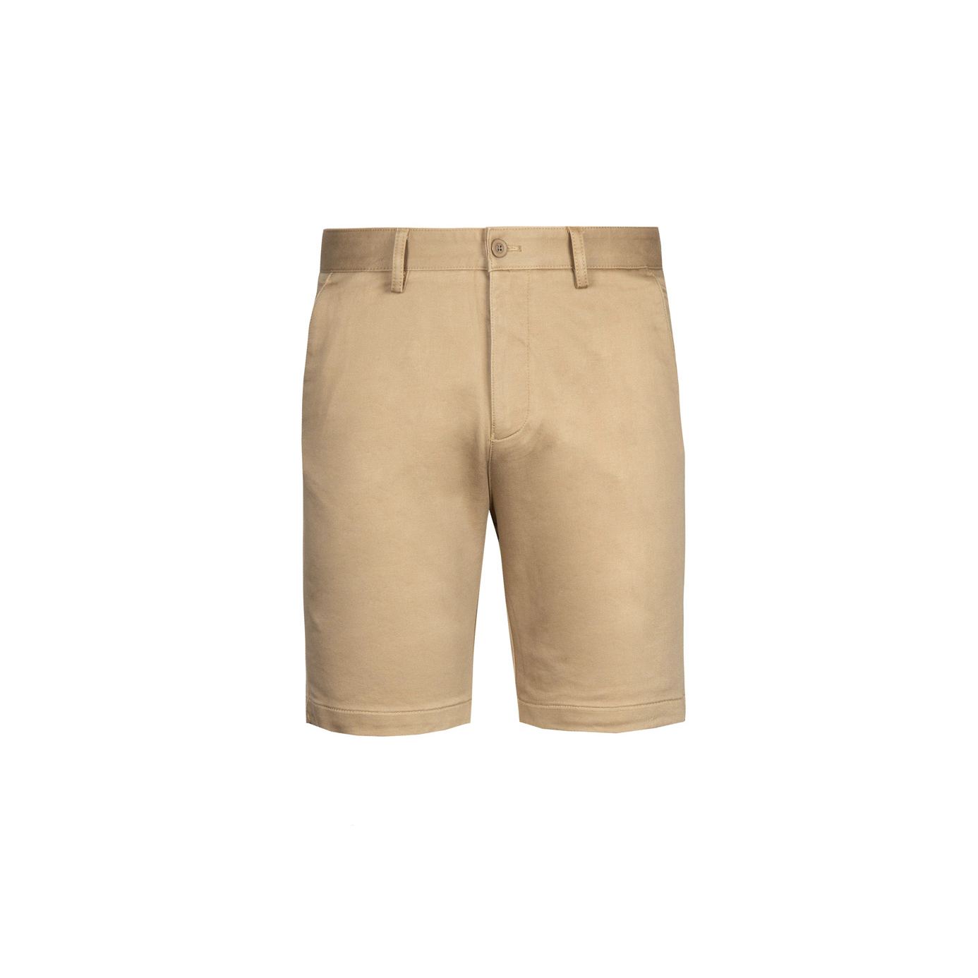 Goldlion Cotton Spandex Trim Fit Bermuda Shorts (Brown)
