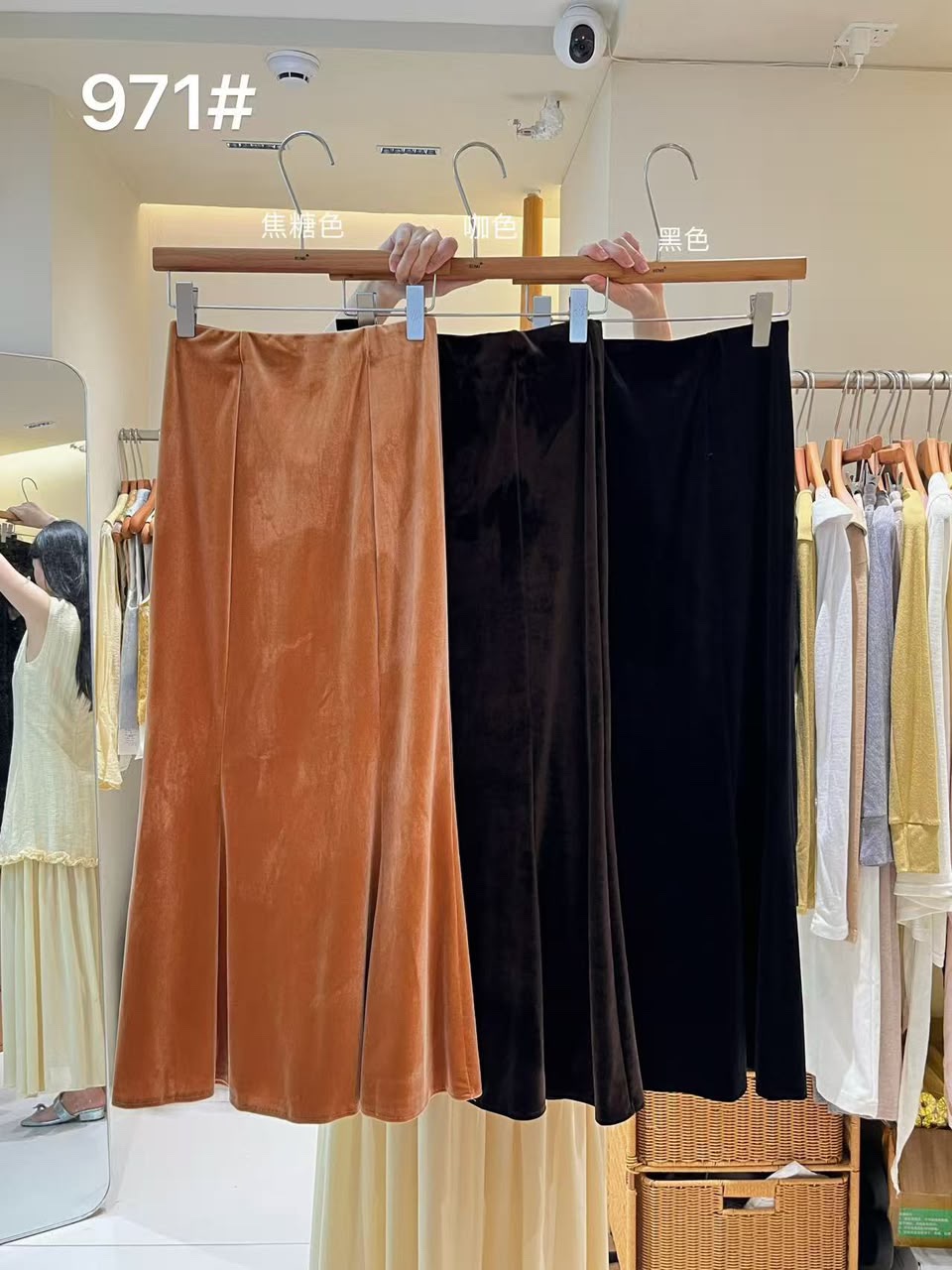 GZ July Stream #3: (PO) 971 Velvet Mermaid Skirt (M Size: UW34-42cm; L92cm, L Size: UW36-44cm; L94cm, XL Size: UW38-46cm; L96cm)