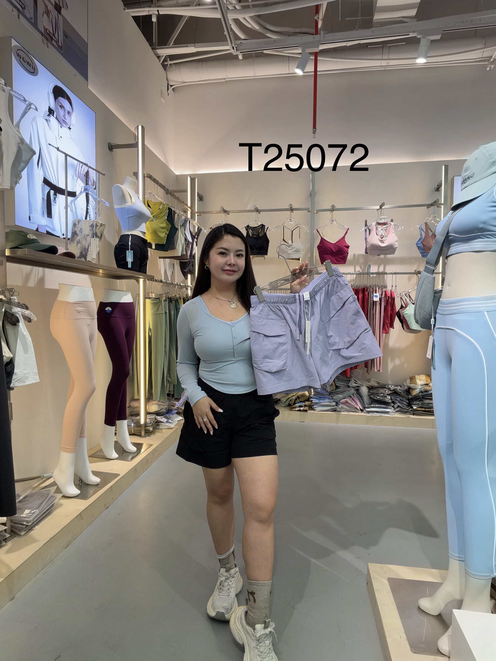 GZ July Stream #11: (PO) 25072 High-Waist Cargo Sports Shorts (S Size: UW 31cm; H 31cm; L 32cm, M Size: UW 32cm; H 49cm; L 33cm, L Size: UW 33cm; H 50cm; L 34cm, XL Size: UW 34cm; H 51cm; L 35cm)