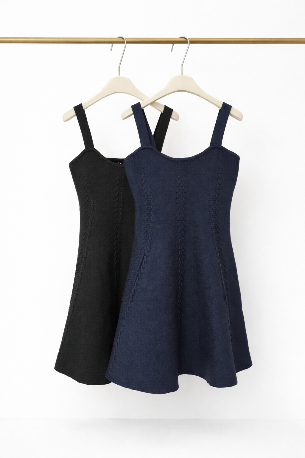 716 Fabiola Flared Knit Tank Dress w Pockets (B 39-50cm; H 53-65cm; L 88cm)