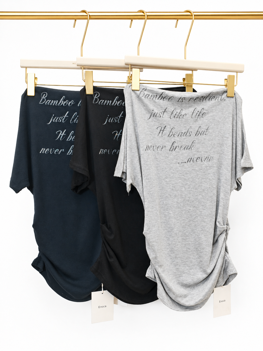 3624 Odia Off Shoulder Side Ruched Cotton Top (B 36-49cm; L 52cm)