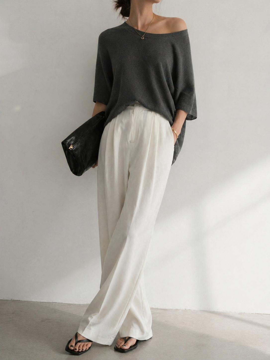 2520 Brody Boat Neck Knit Top (B 53-60cm; L 53cm)