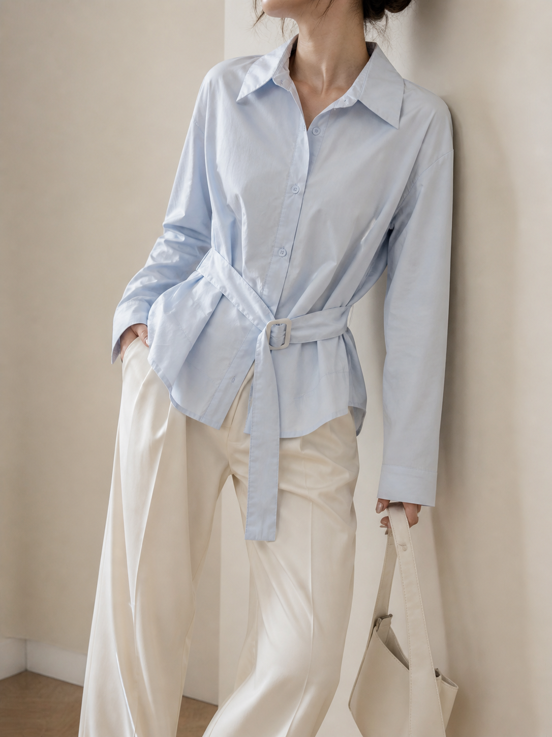 88072 Shona Shirt w Belt Design (B 52cm; UW 43cm; L 57cm)