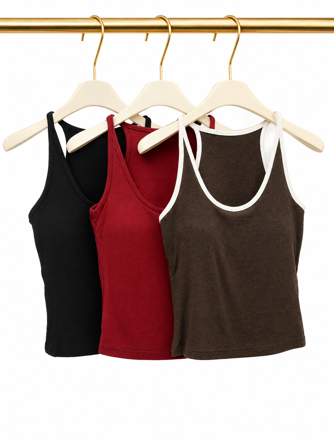 5870 Hadley Halter Neck Cotton Padded Top (B 31-49cm; L 47cm)