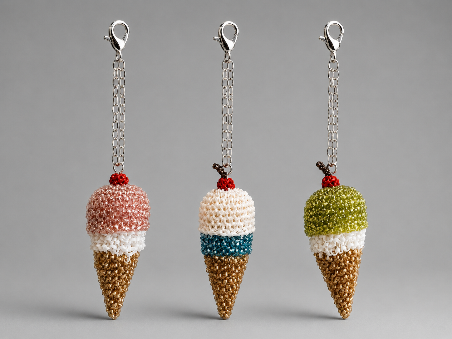 GZ May Stream #13: (PO) Ice Cream w Cherry Key Chain