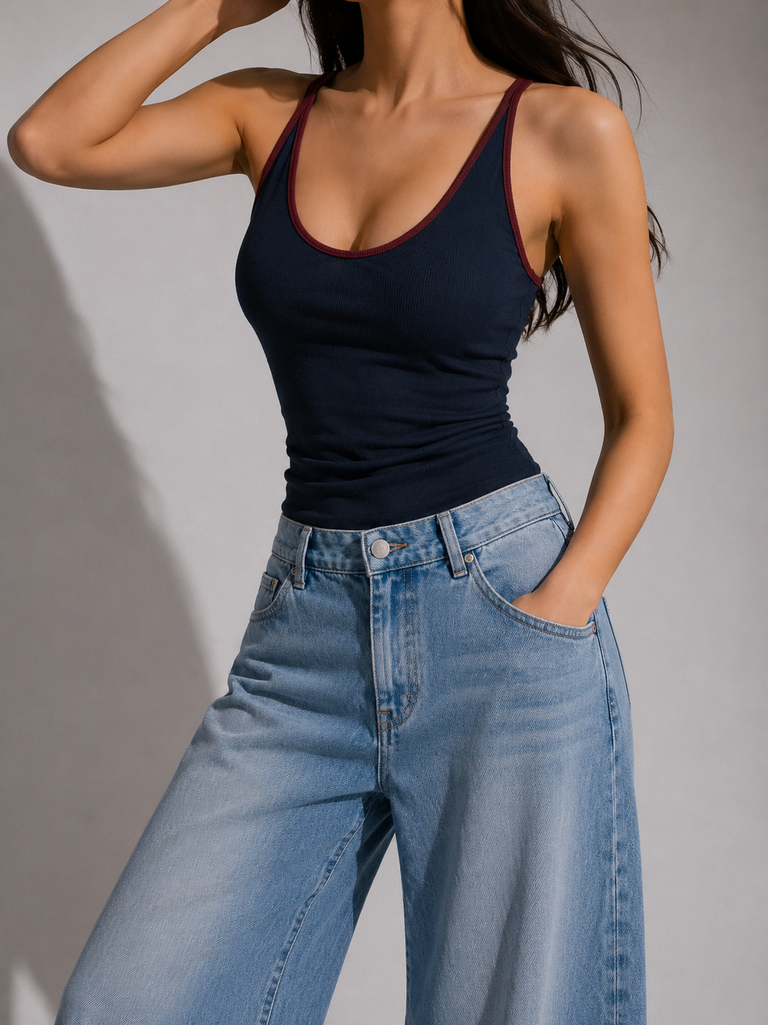 2703 Halter Cotton Padded Top (B 32-46cm; L 47cm) - Any 3 10% 