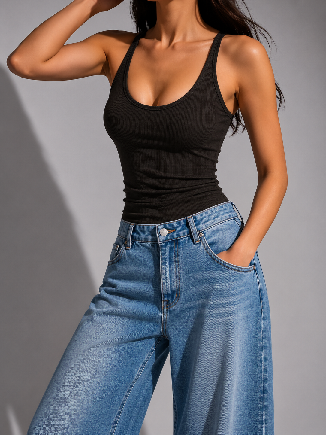 2703 Halter Cotton Padded Top (B 32-46cm; L 47cm) - Any 3 10% 