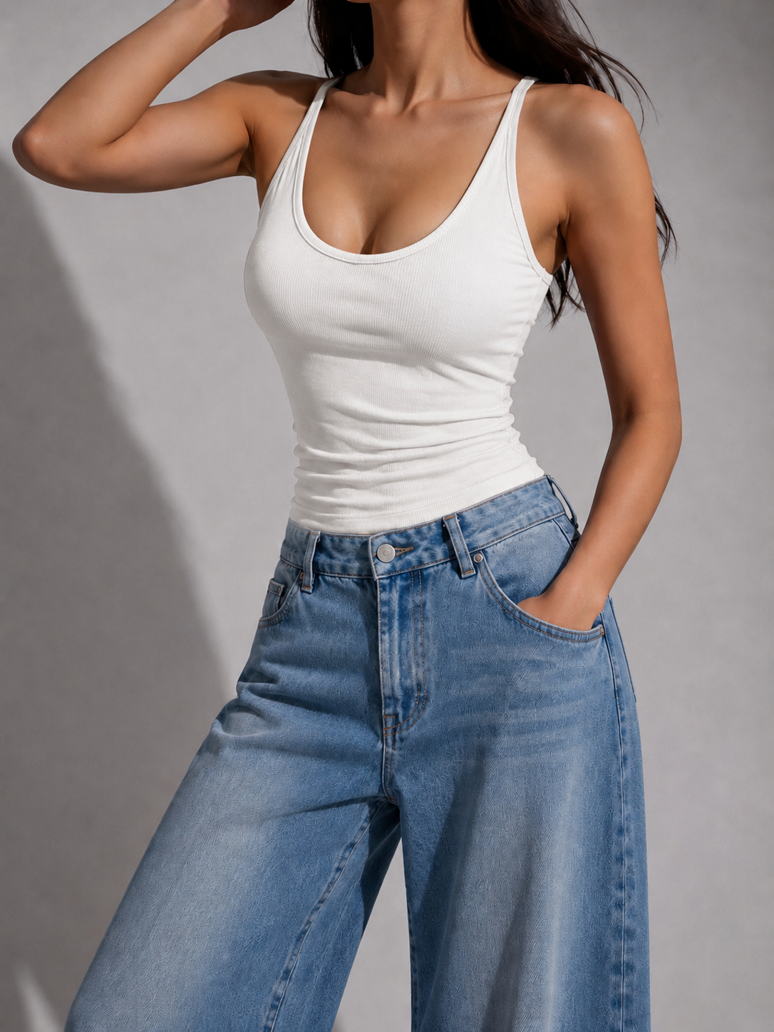 2703 Halter Cotton Padded Top (B 32-46cm; L 47cm) - Any 3 10% 