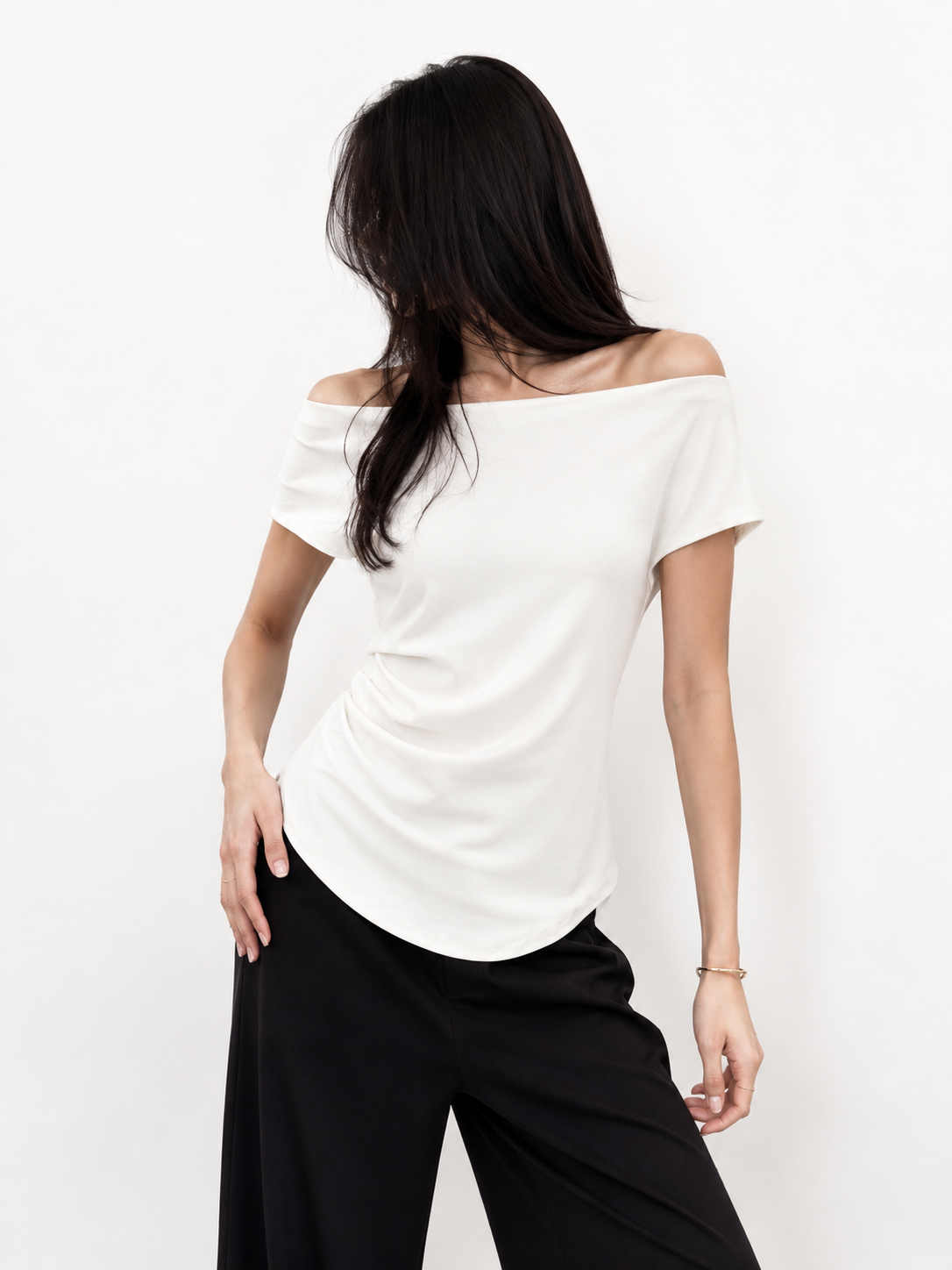 3231 Osana Off Shoulder Lycra Top (B 30-45cm; L 46cm)