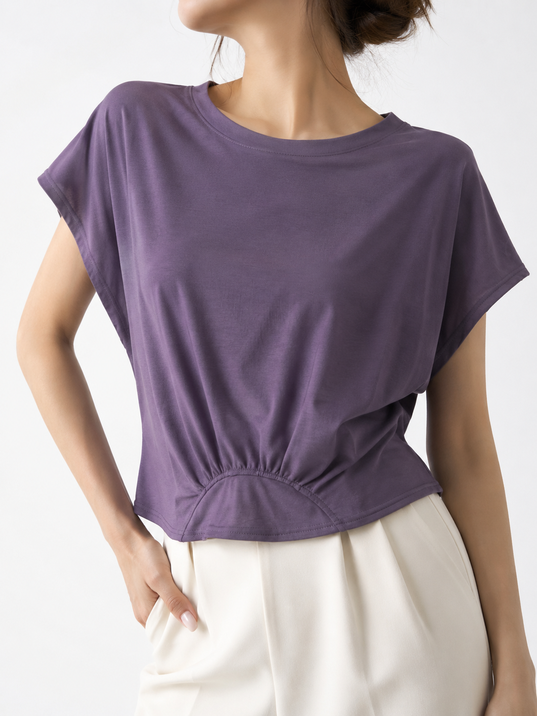 2601 Coleen Cap Sleeve Cotton Top (B 56-60cm; L 44/51cm)
