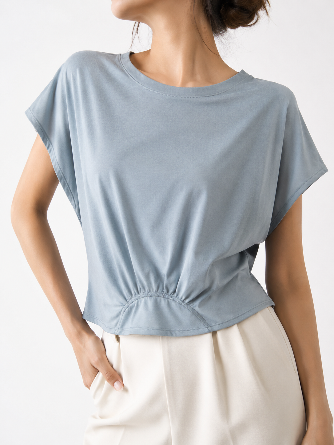 2601 Coleen Cap Sleeve Cotton Top (B 56-60cm; L 44/51cm)