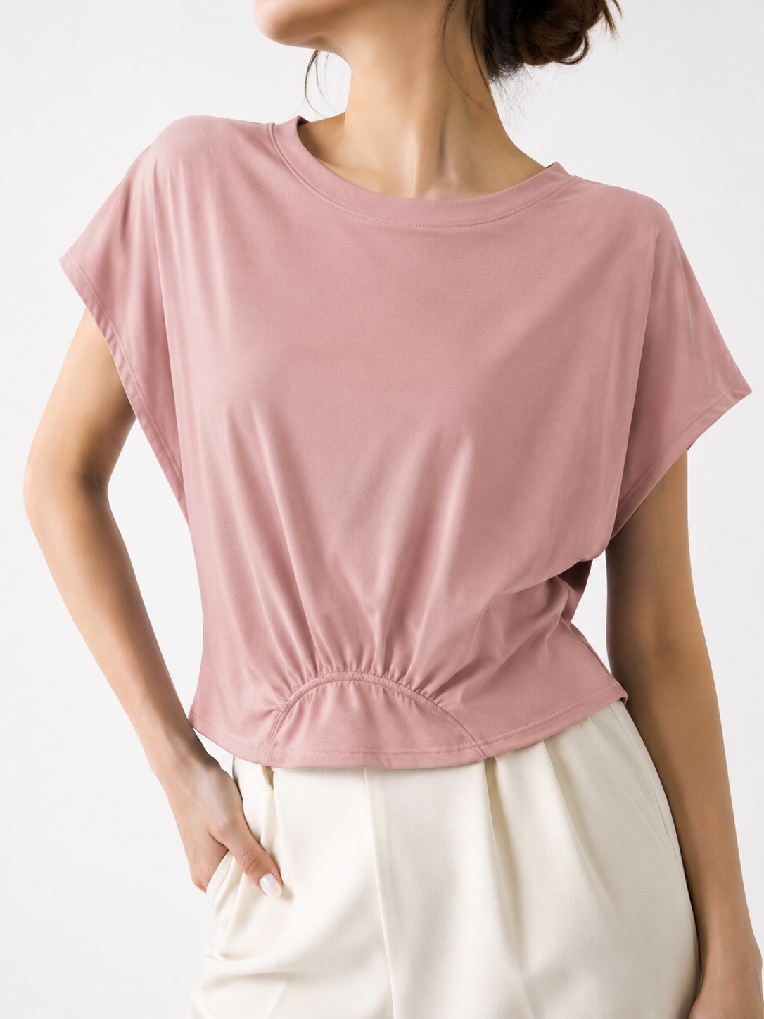 2601 Coleen Cap Sleeve Cotton Top (B 56-60cm; L 44/51cm)