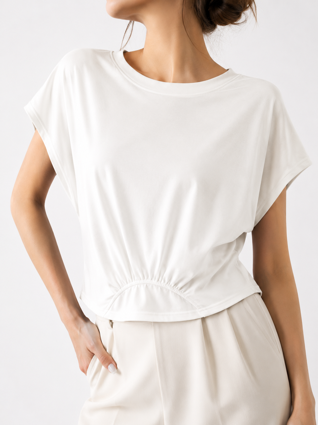 2601 Coleen Cap Sleeve Cotton Top (B 56-60cm; L 44/51cm)