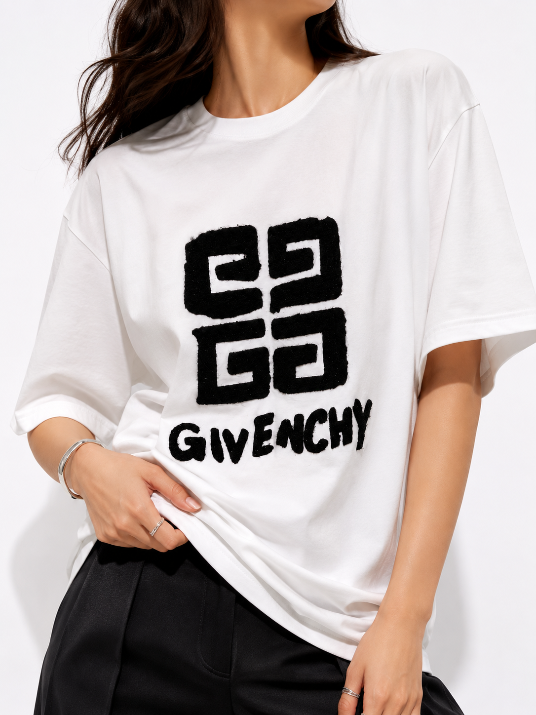 3235 GIVENCHY Loose Fit Cotton Top (B 52-55cm; L 69cm)