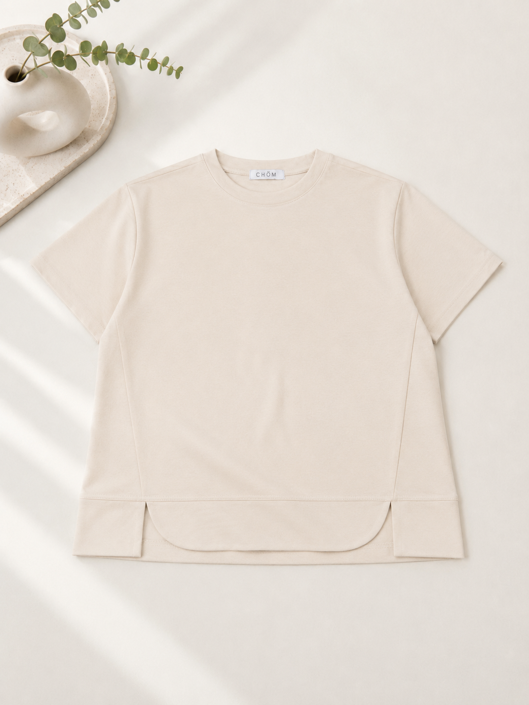 131 Narinne Crew Neck Cotton Top (B 55-60cm; L 57cm)