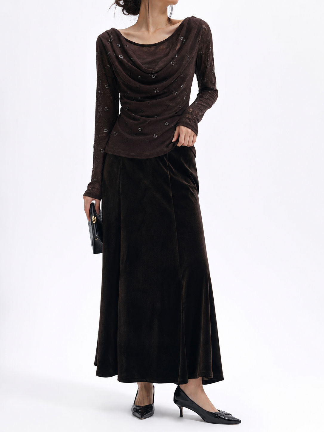 GZ July Stream #3: (PO) 70651 Embellished Drapped Top (B47-55cm; L53cm)