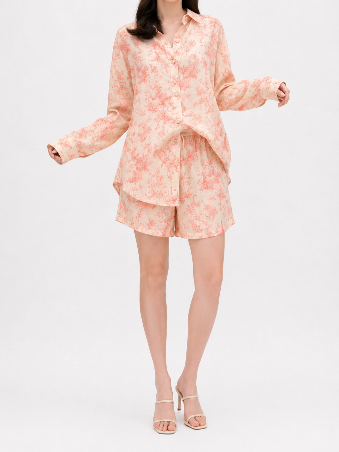 GZ July Stream #14: (PO) 26068 Wisteria Whisper Co-Ord Set (MSize: Top B70cm L68cm, Shorts UW 32-42cm H55cm L38cm; LSize: Top B72cm L70cm, Shorts UW34-46cm H56cm L37cm)