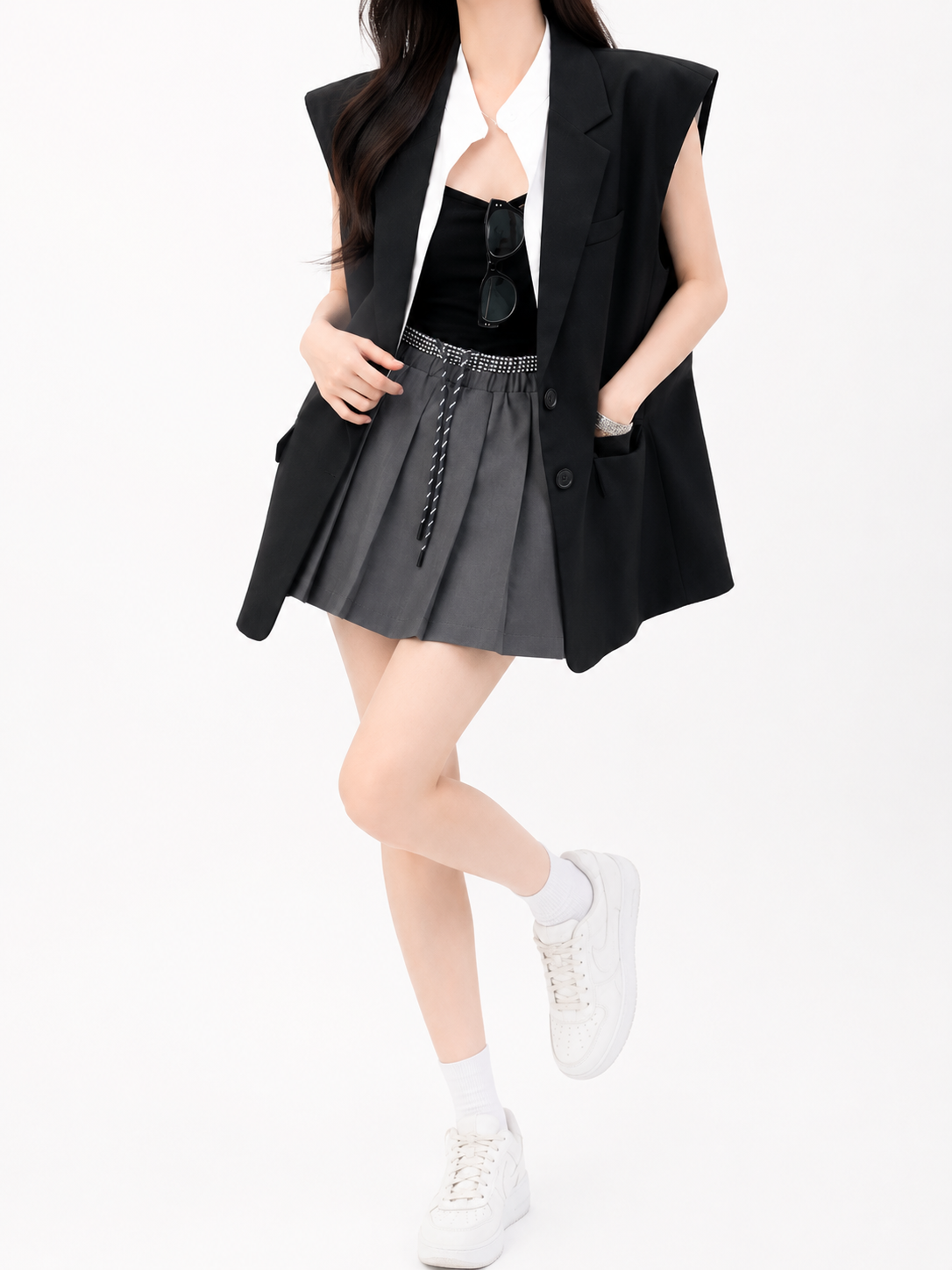 GZ July Stream #18: (PO) 3592 Monroe Tailored Vest (B:60cm L73cm)