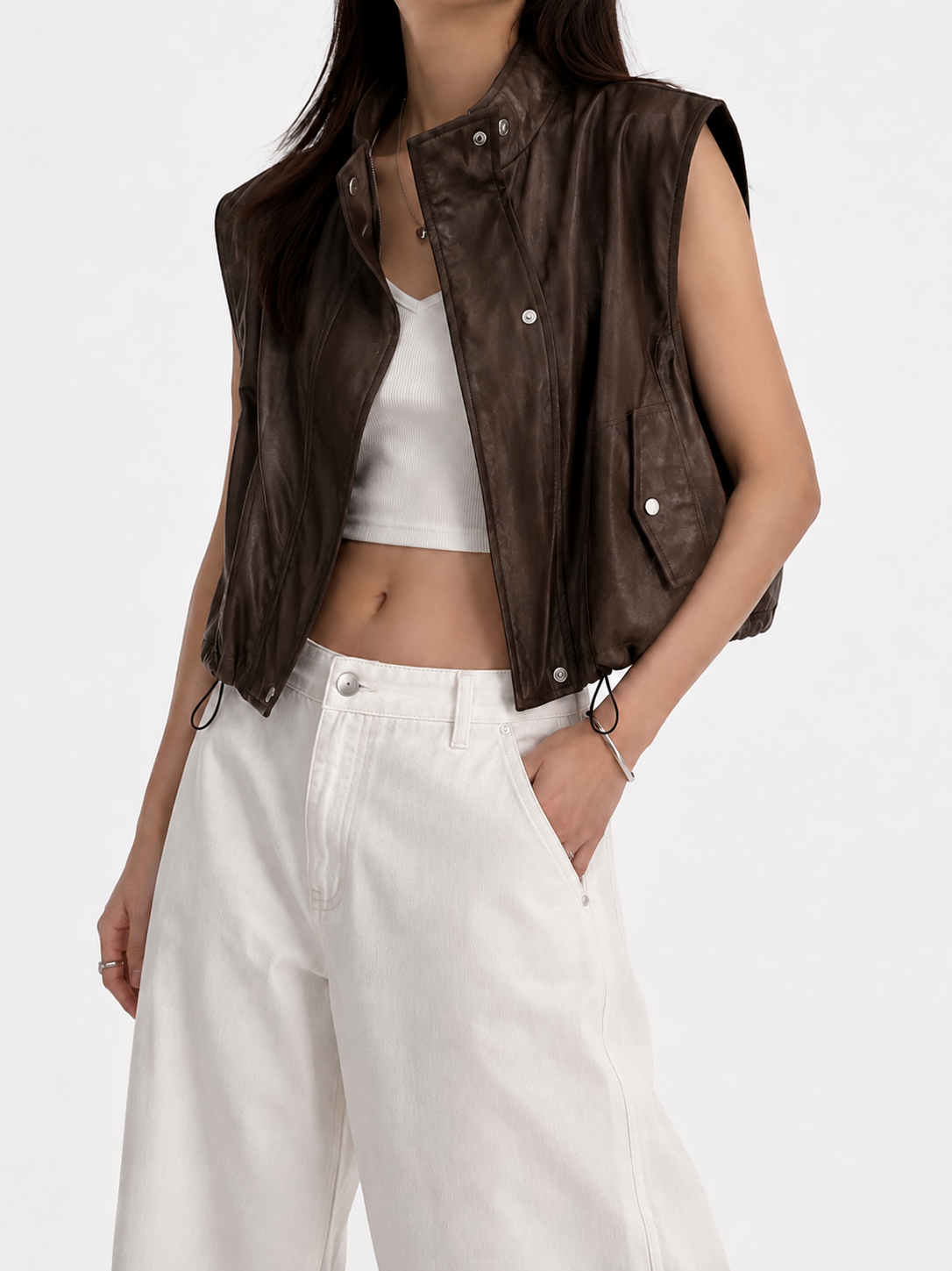 GZ July Stream #18: (PO) 6265 Leather Vest (B:65cm, L60cm)