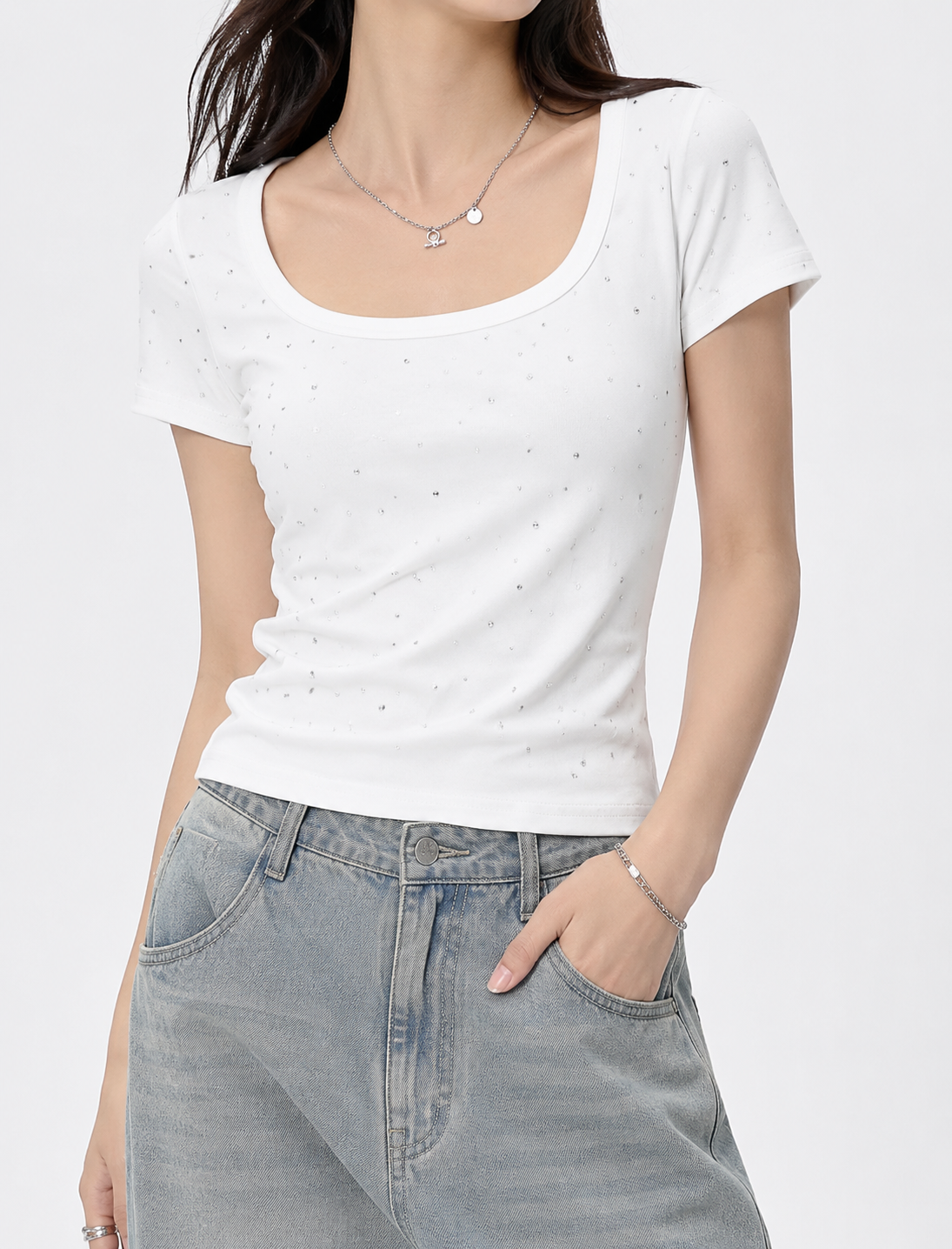 GZ July Stream #22: (PO) 090 Square Neck Cotton Tops (B 35-50cm; L 40cm)