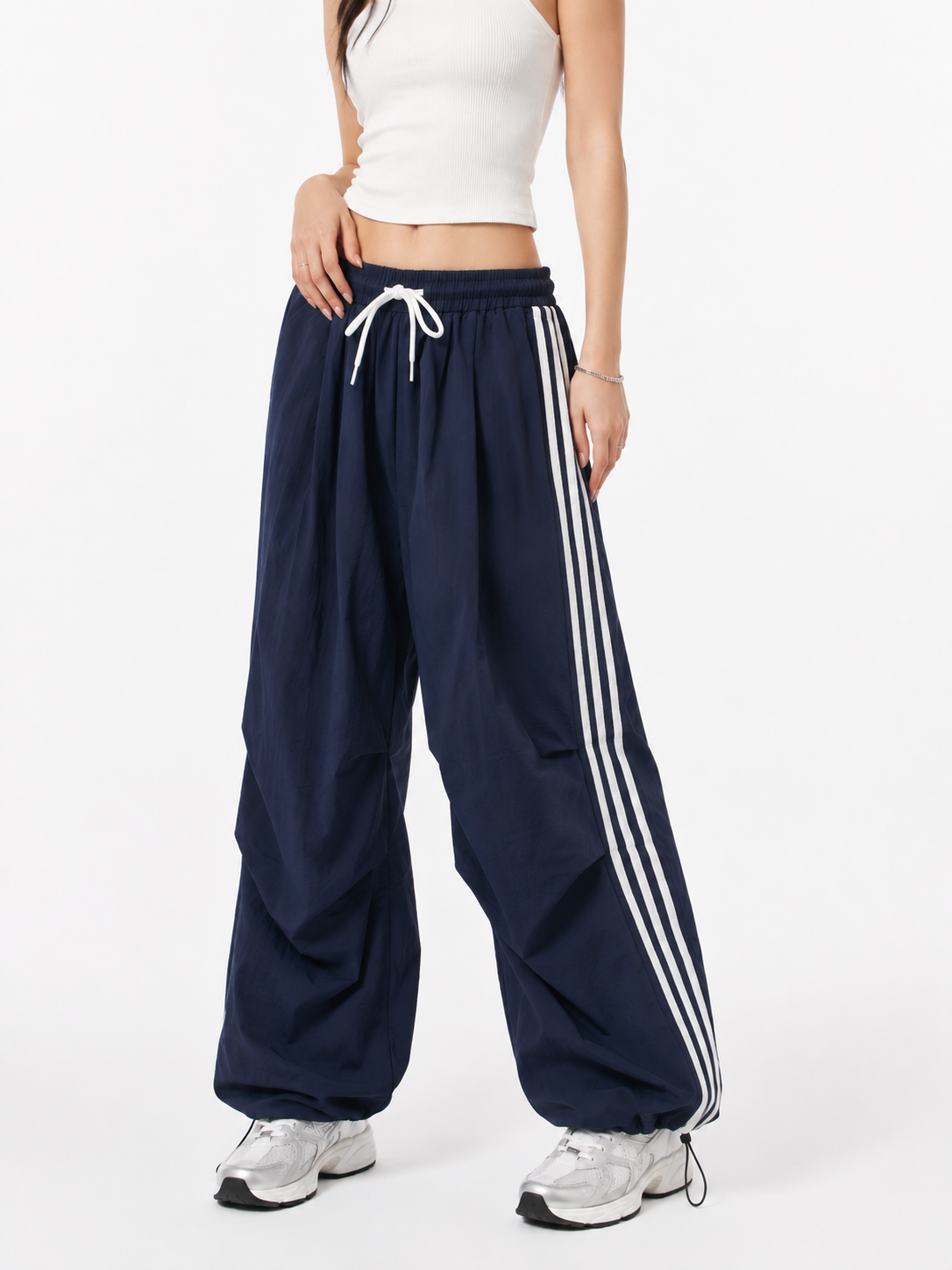 3249 Jordana Side Stripe Drawstring Jogger Pants (UW 35-46cm; H 50-55cm; L 103cm)