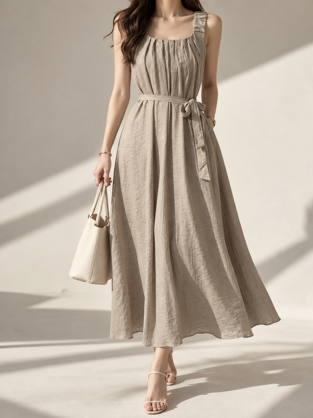 2434 Elvia Elastic Strap Tank Dress (B 46cm; H 57cm; L 118cm)