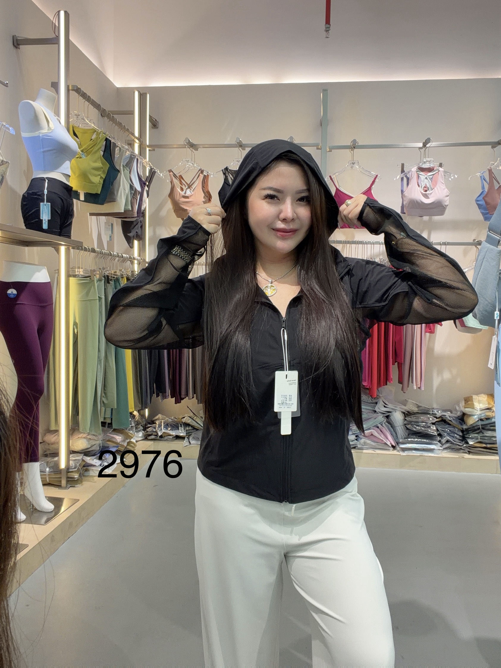 GZ July Stream #11: (PO) 2976 Zip-Up Sports Jacket w Hoodie (S Size: B 47cm; L 56cm, M Size: B 49cm; L 58cm, L Size: B 51cm; L 60cm, XL Size: B 53cm; L 63cm)