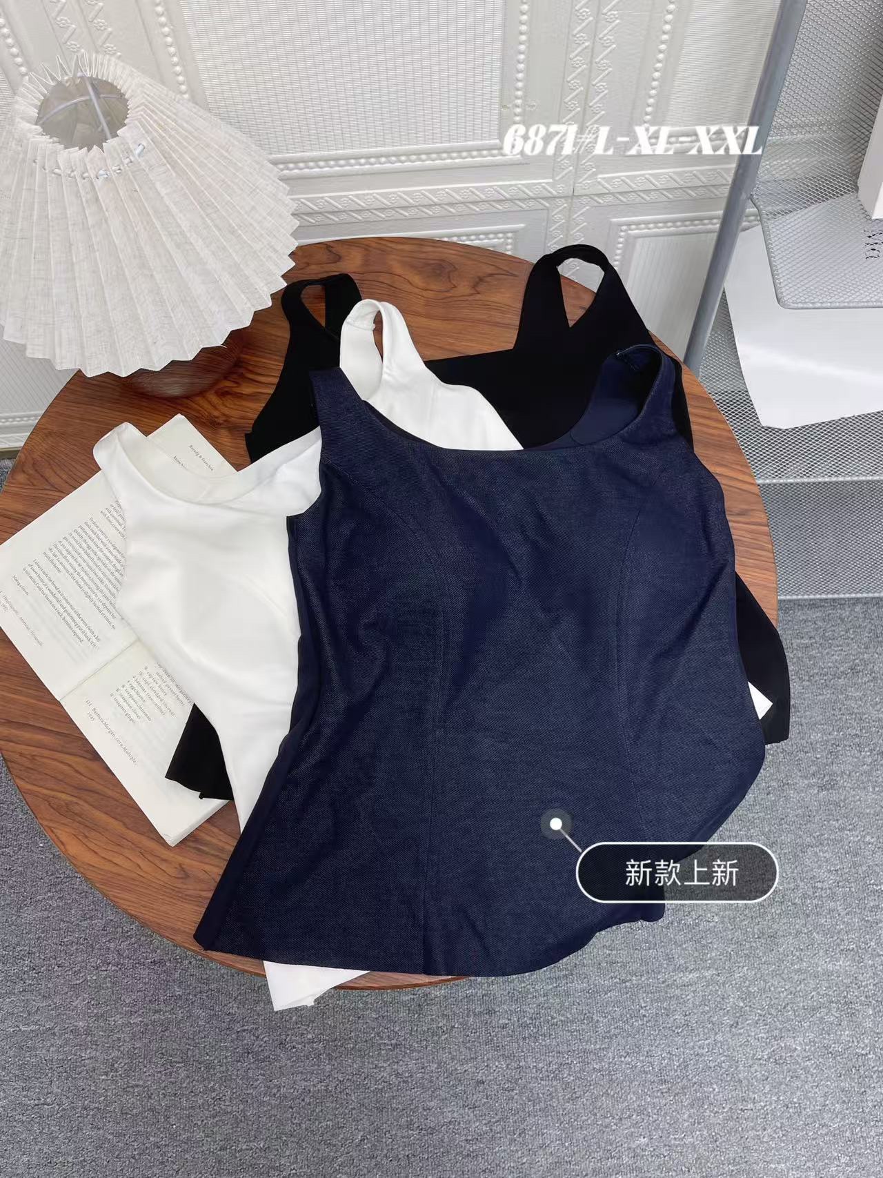 GZ May Stream #25: (PO) 6871 Premium Padded Top (LSize B:39-49cm, L30cm, XLSize B: 41-51cm, L32cm, 2XLSize B:43-53cm, L54cm)