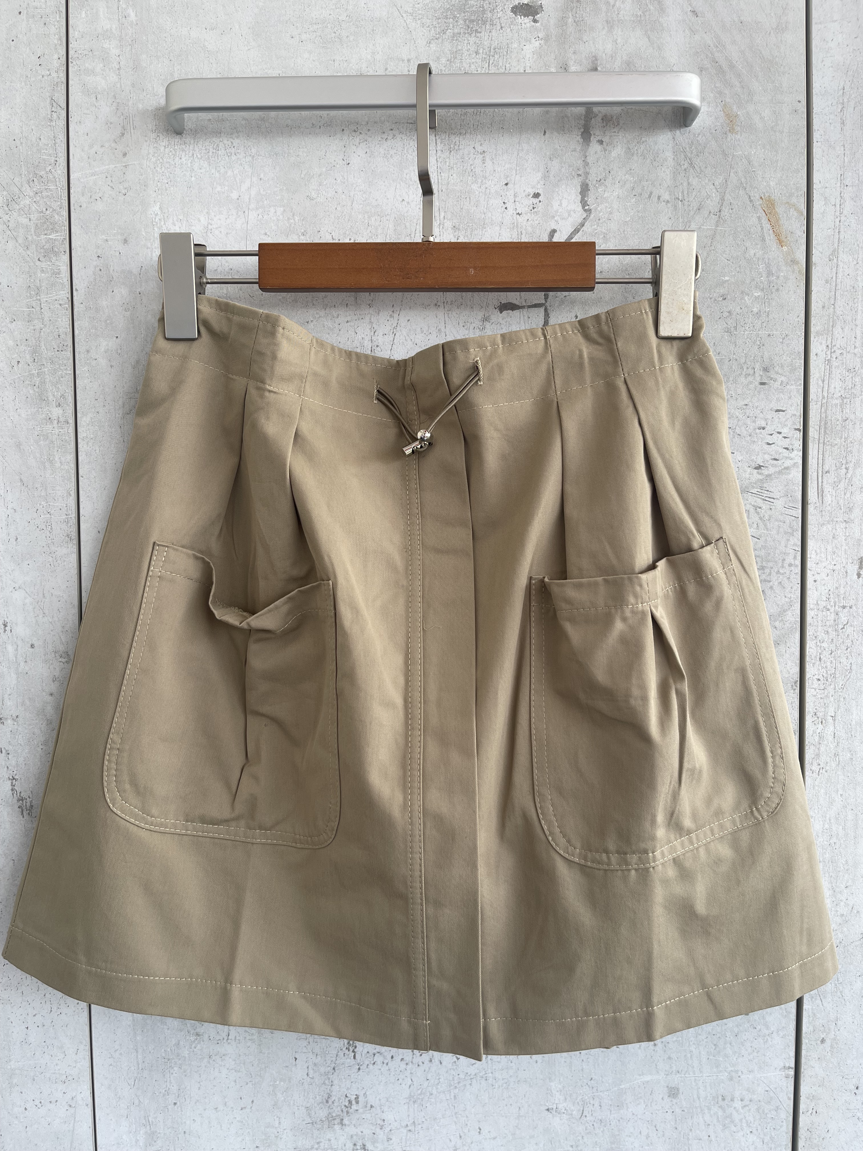 5562 Caddy Chino Skirt W Inner Shorts & Front Pockets (L Size: UW 33-45cm, H 48cm, L 41cm; XL Size: UW 34-46cm, H 50cm, L 41cm)