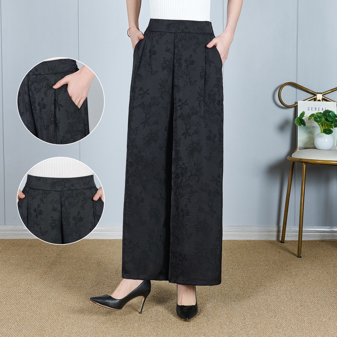 HZ May Stream #6: (PO) A391 Drape Wide Leg Pants (XL: UW 31-39cm; H 54cm; L 94cm, 2XL: UW 34-42cm; H 56cm; L 94cm, 3XL: UW 37-45cm; H 58cm; L 94cm, 4XL: UW 40-48cm; H 60cm; L 94cm)