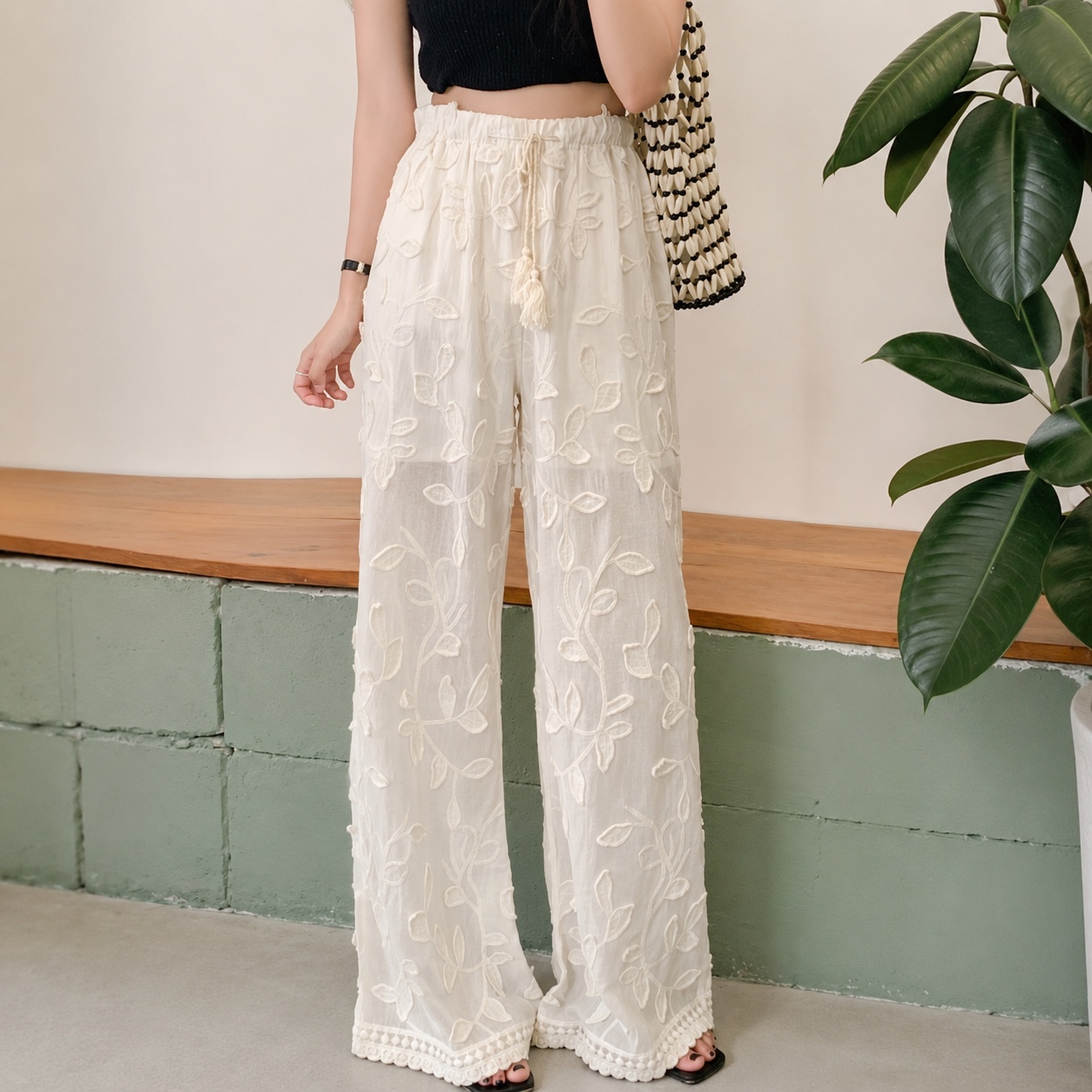 GZ May Stream #22: (PO) B20 Whisper Leaf Wide Leg Pants (UW:32-48cm H52 L95cm