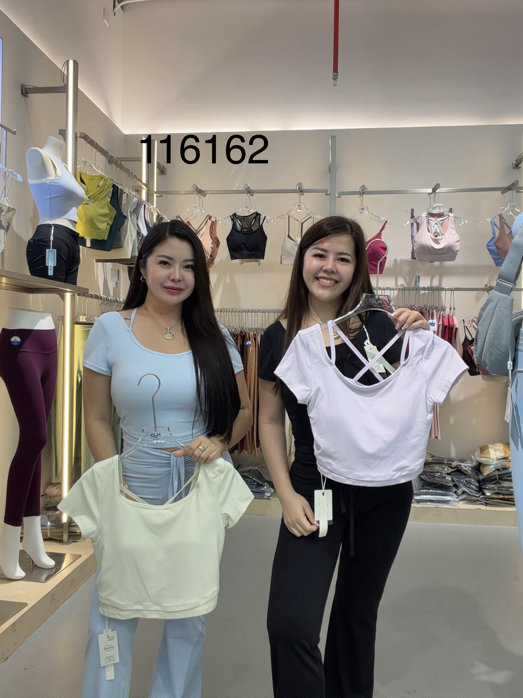 GZ July Stream #11: (PO) 116162 Short Sleeved Crop Top (S Size: B 35cm; L 38cm, M Size: B 37cm; L 40cm; L Size: B 39cm; L 41cm, XL Size: B 41cm; L 43cm)
