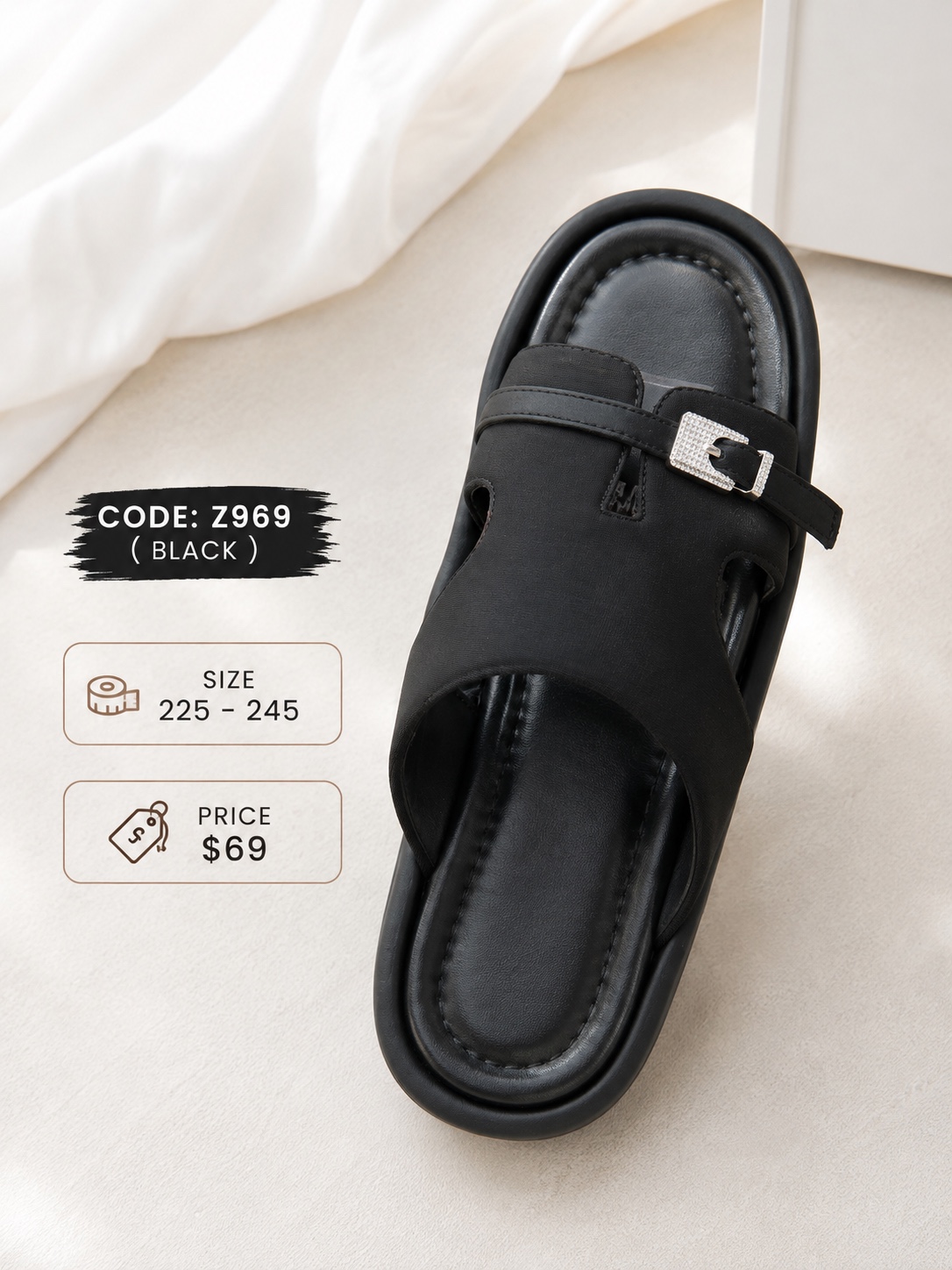 Dazzling Platform: Z969 (Black)