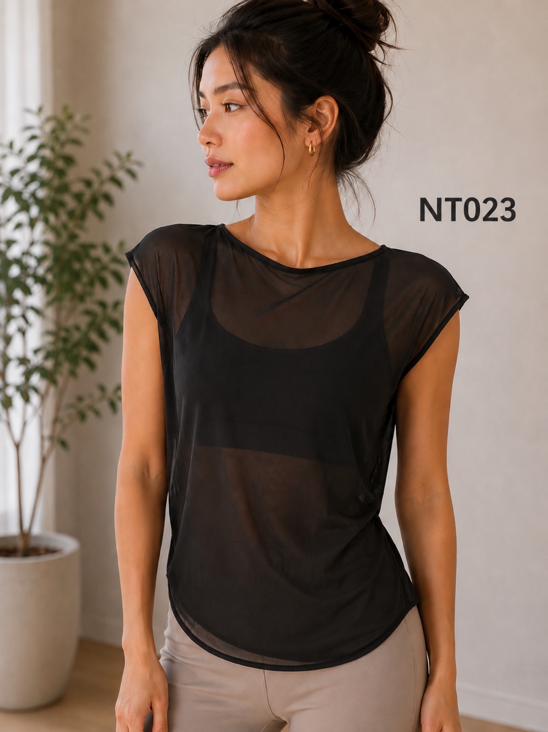 GZ July Stream #99: (PO) 1NT023 Breeze Mesh Tee (M Size: B 46-66cm; L 70cm, L Size: B 48-68cm; L 72cm, XL Size: B 50-70cm; L 74cm)