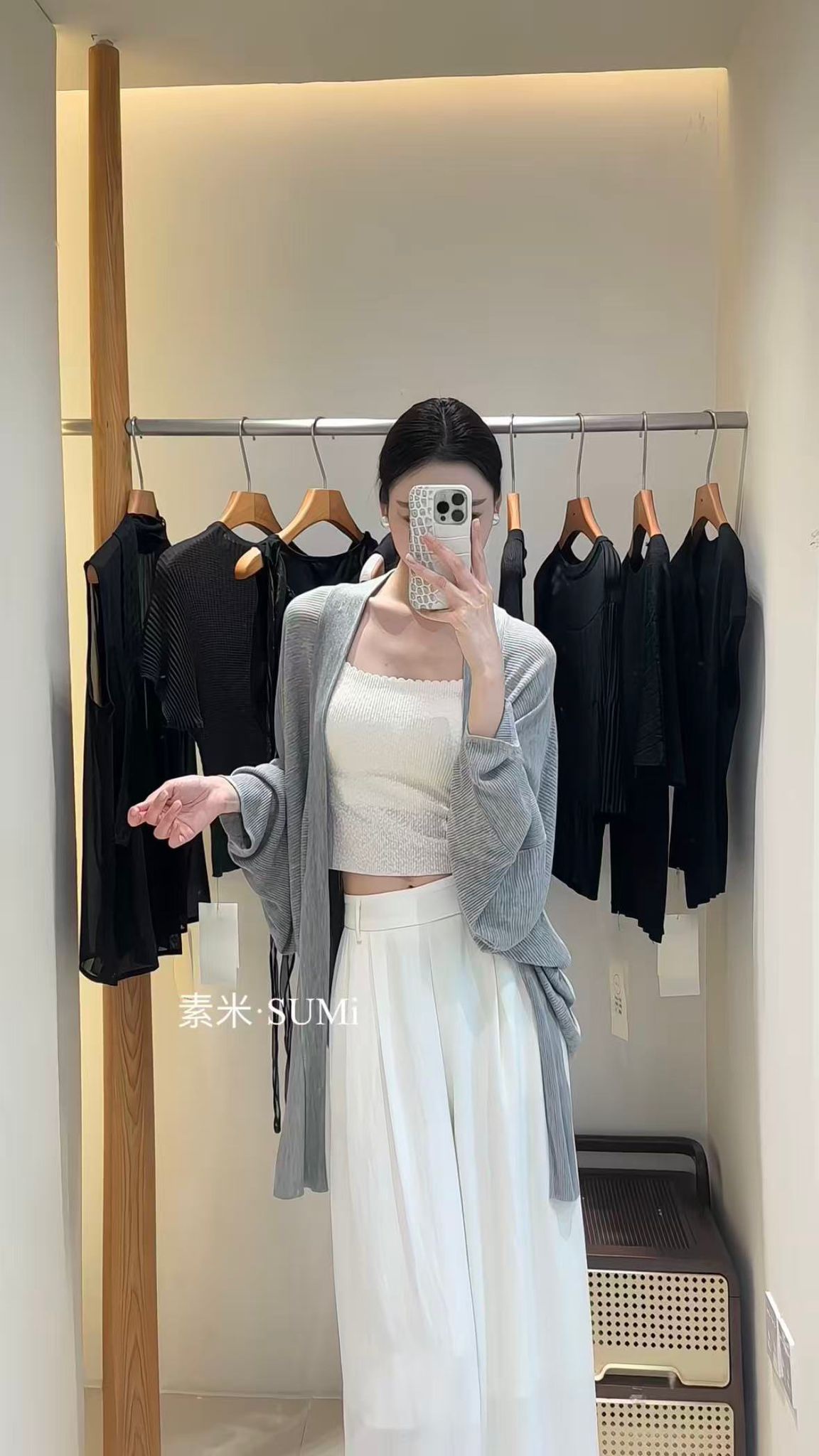 GZ May Stream #10: (PO) 1266 Soft Drape Knit Bolero w Sash (Free Size)