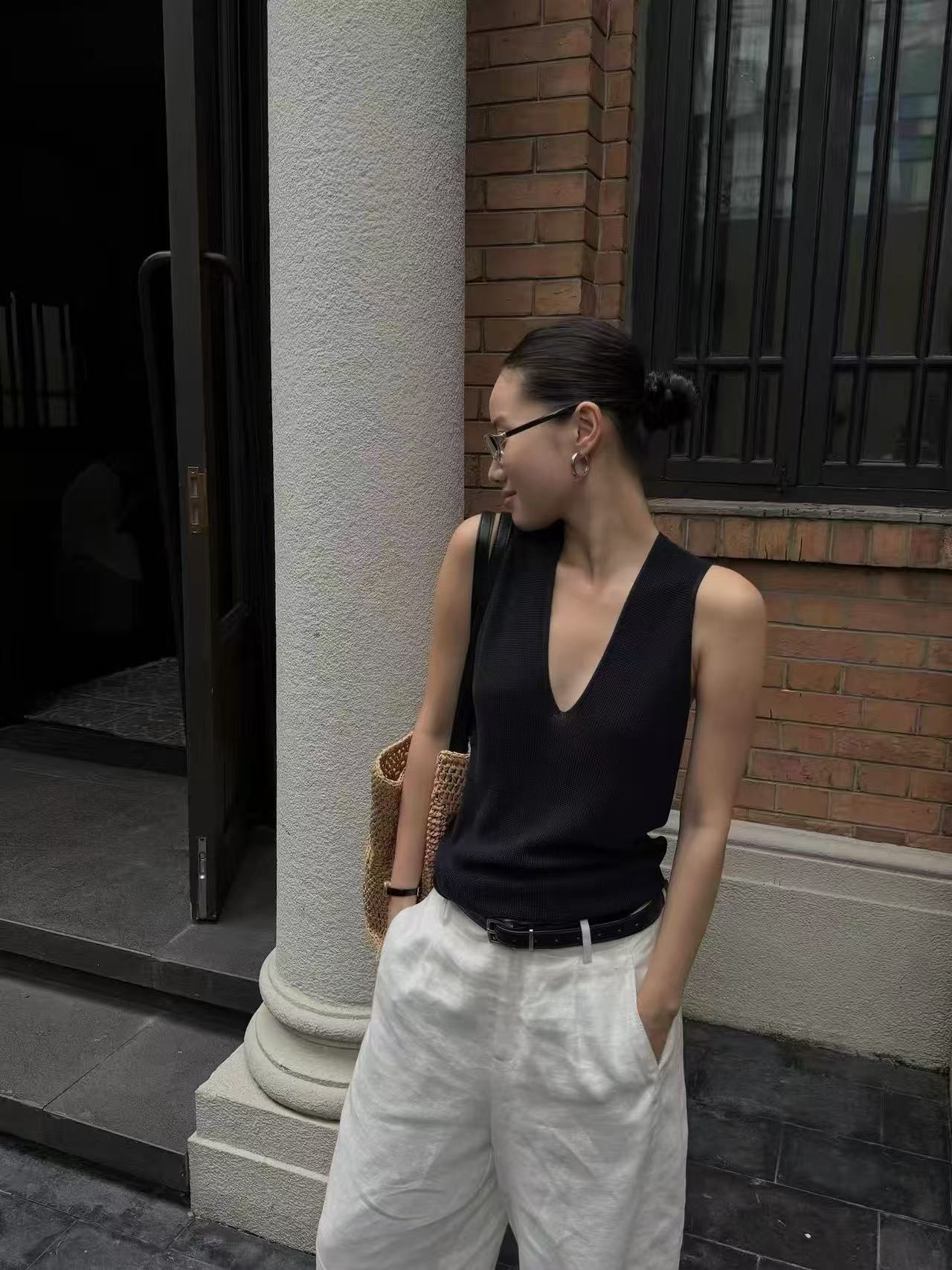 GZ July Stream #susan: (PO) M6607 Harper V-Neck Knit Top (B 35-45cm; L 58cm)