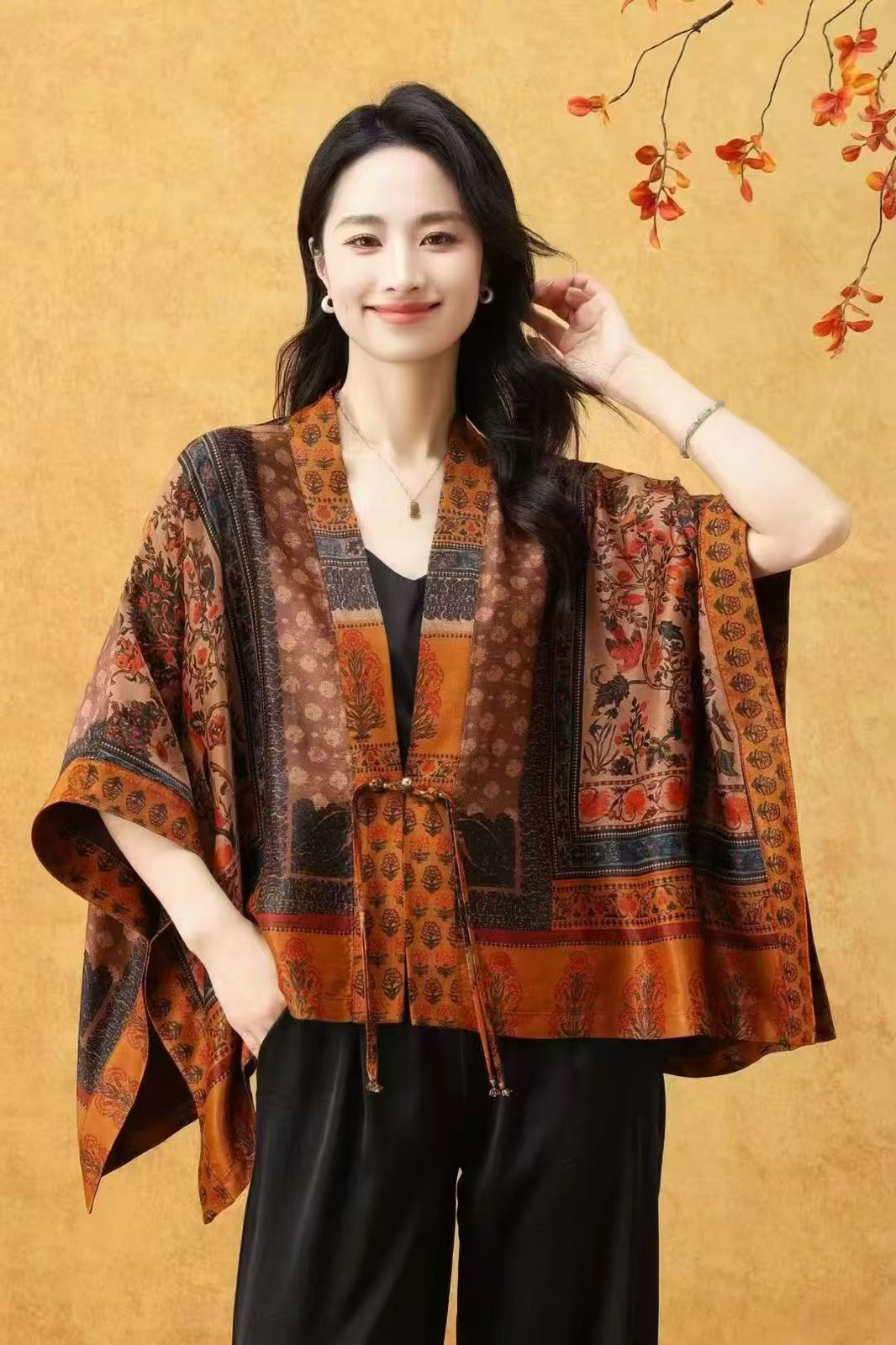 HZ July Stream #4: (PO) 6298 Autumn Kimono Top (FS)