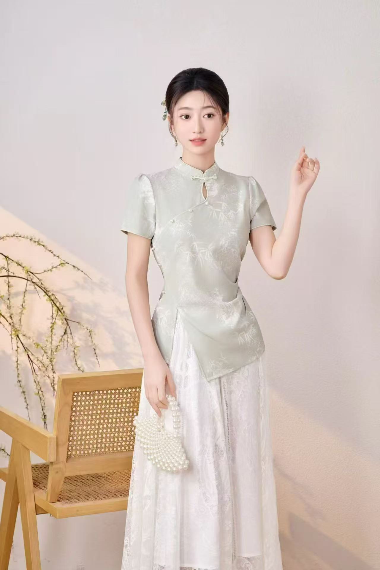 HZ May Stream #3: (PO) 03 Bamboo Harmony Oriental Set with Tutu Skirt