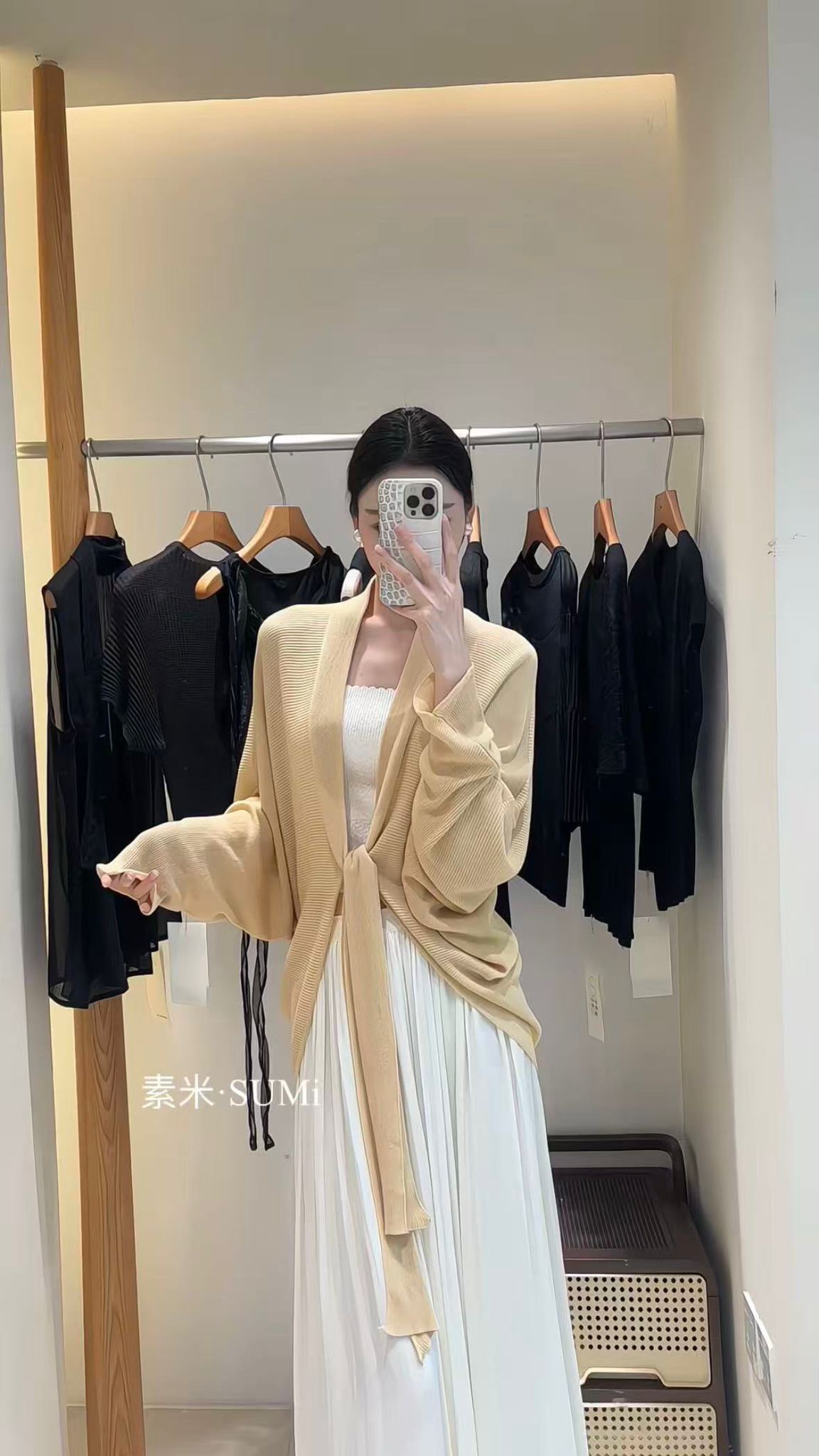 GZ May Stream #10: (PO) 1266 Soft Drape Knit Bolero w Sash (Free Size)