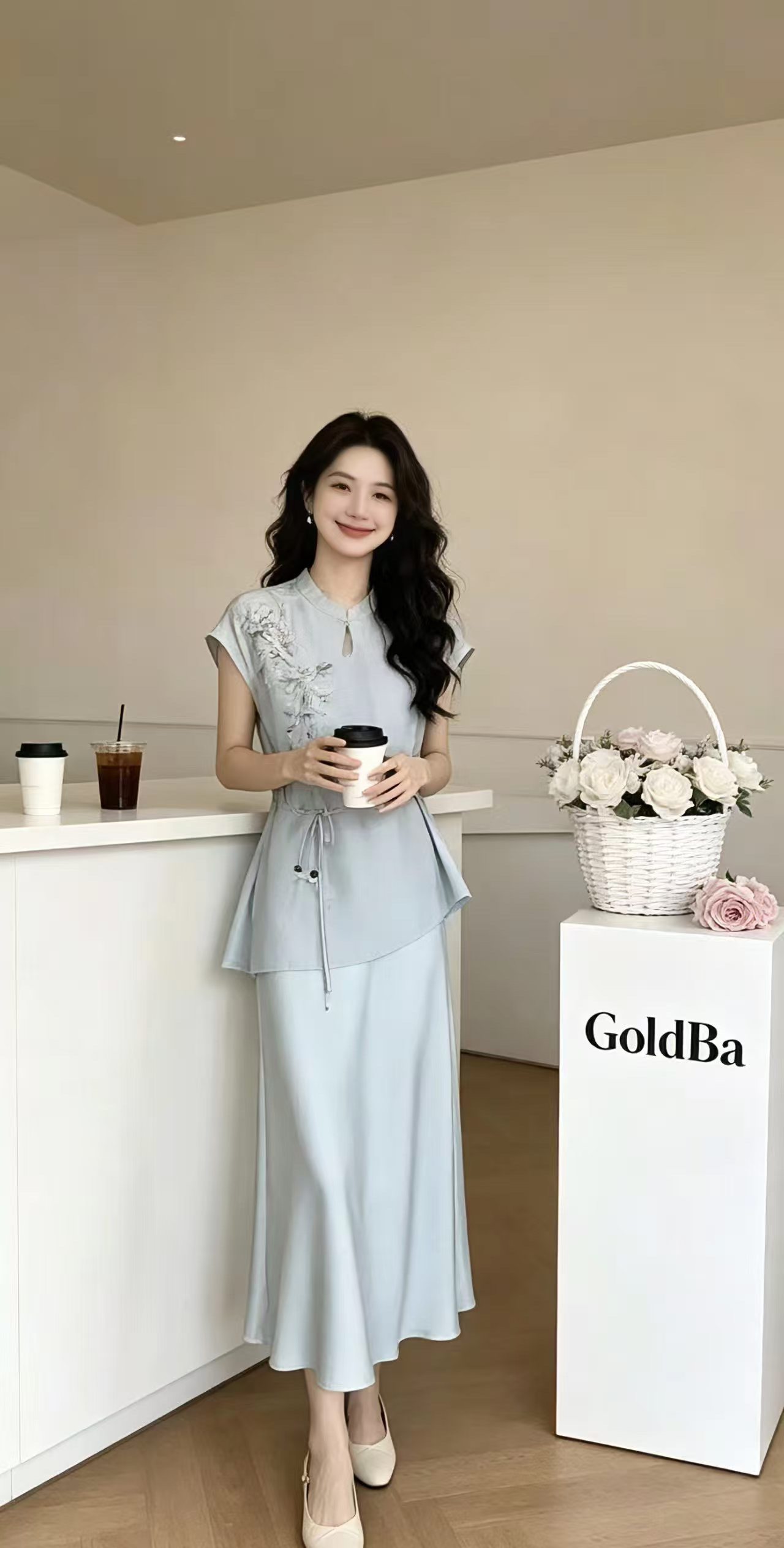 HZ May Stream #3: (PO) 5081 Asymmetrical Oriental Blouse w Dress Set