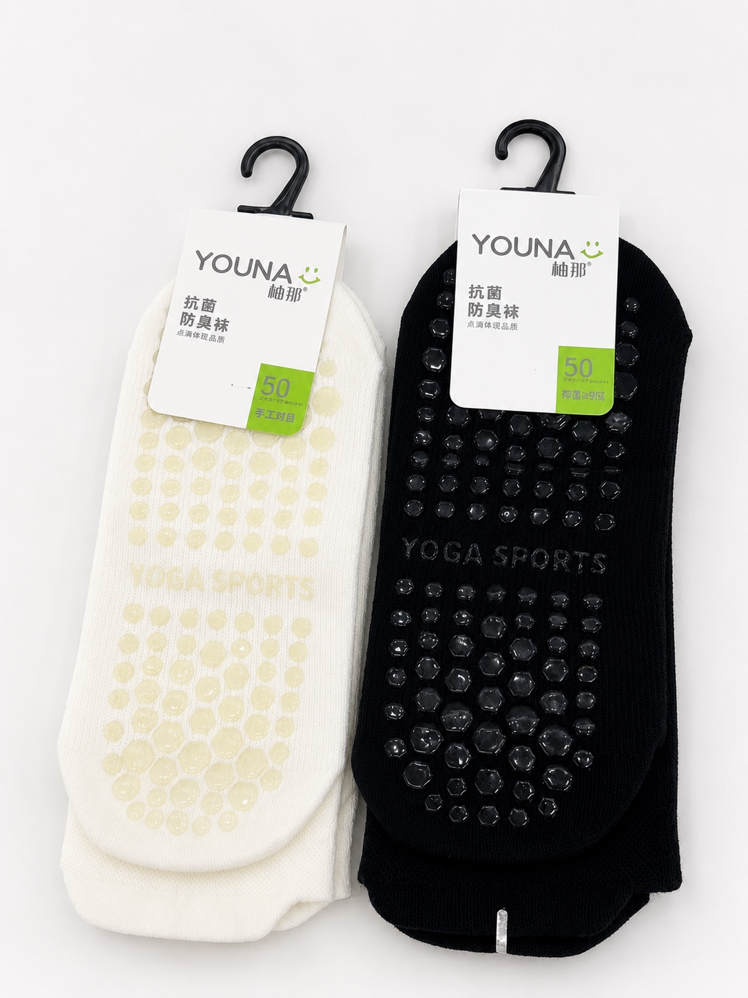 GZ July Stream #13: (PO) 6504 Non Slip Socks (Pack of 2)