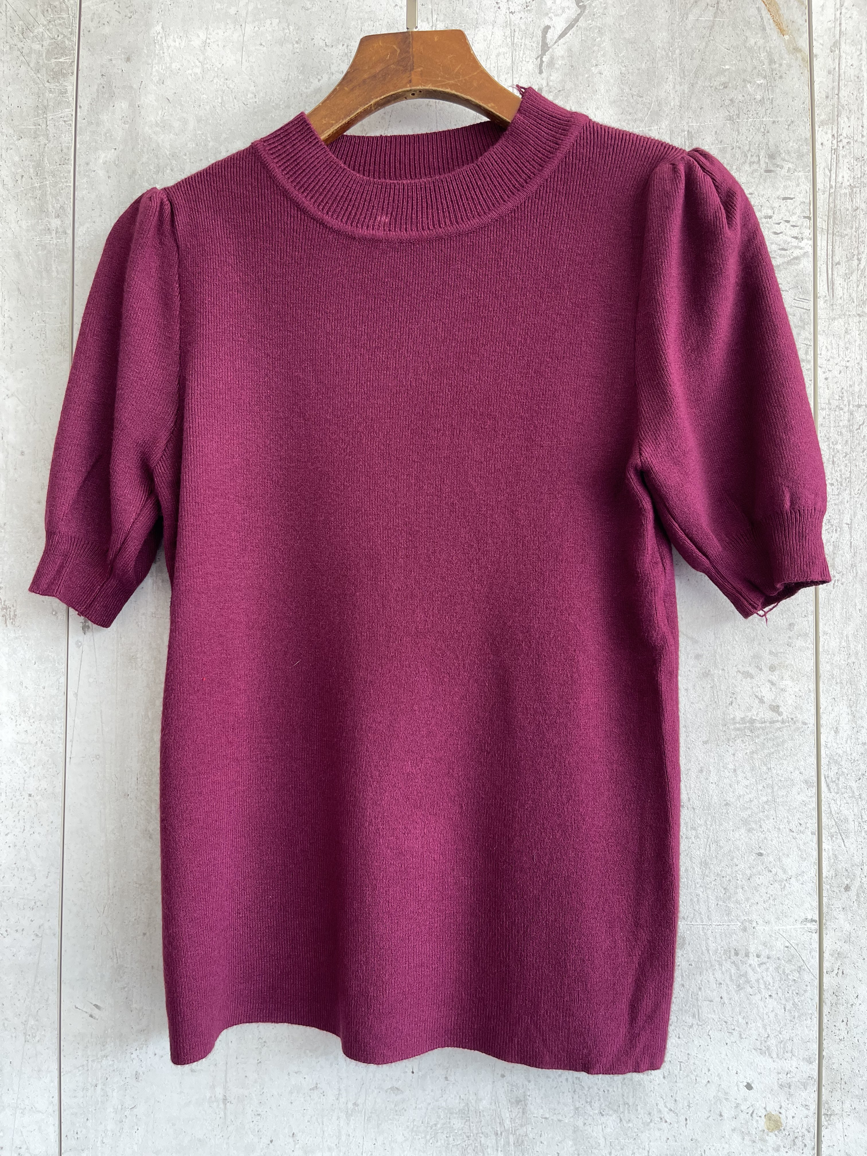 2283 Belle Basic Knit Top W Puffy Sleeve (B 37-50cm; L 50cm)