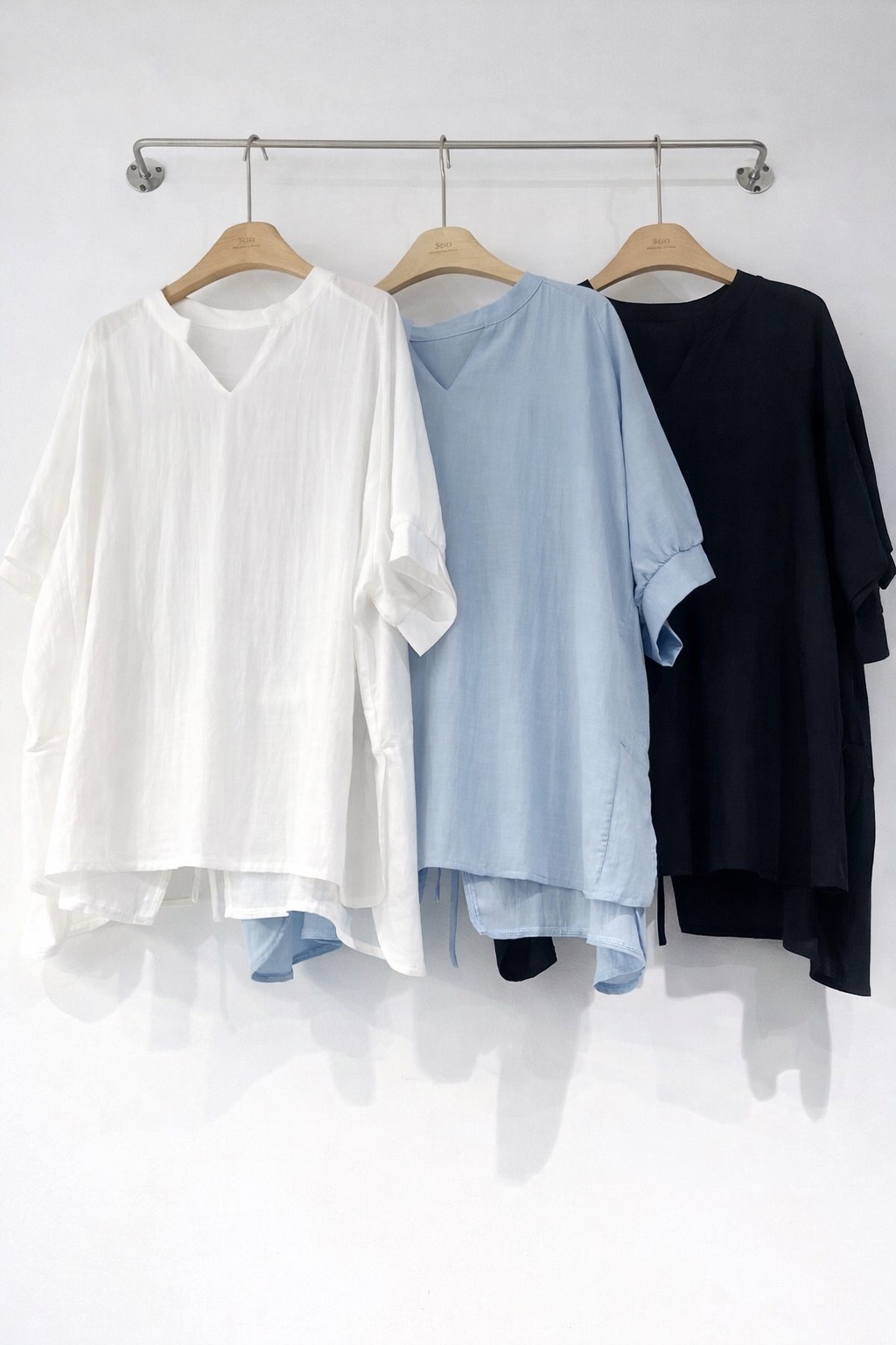 GZ Mar Stream #18: (PO) 6083 Linen V Neck Shirt (B 75cm L 68cm)