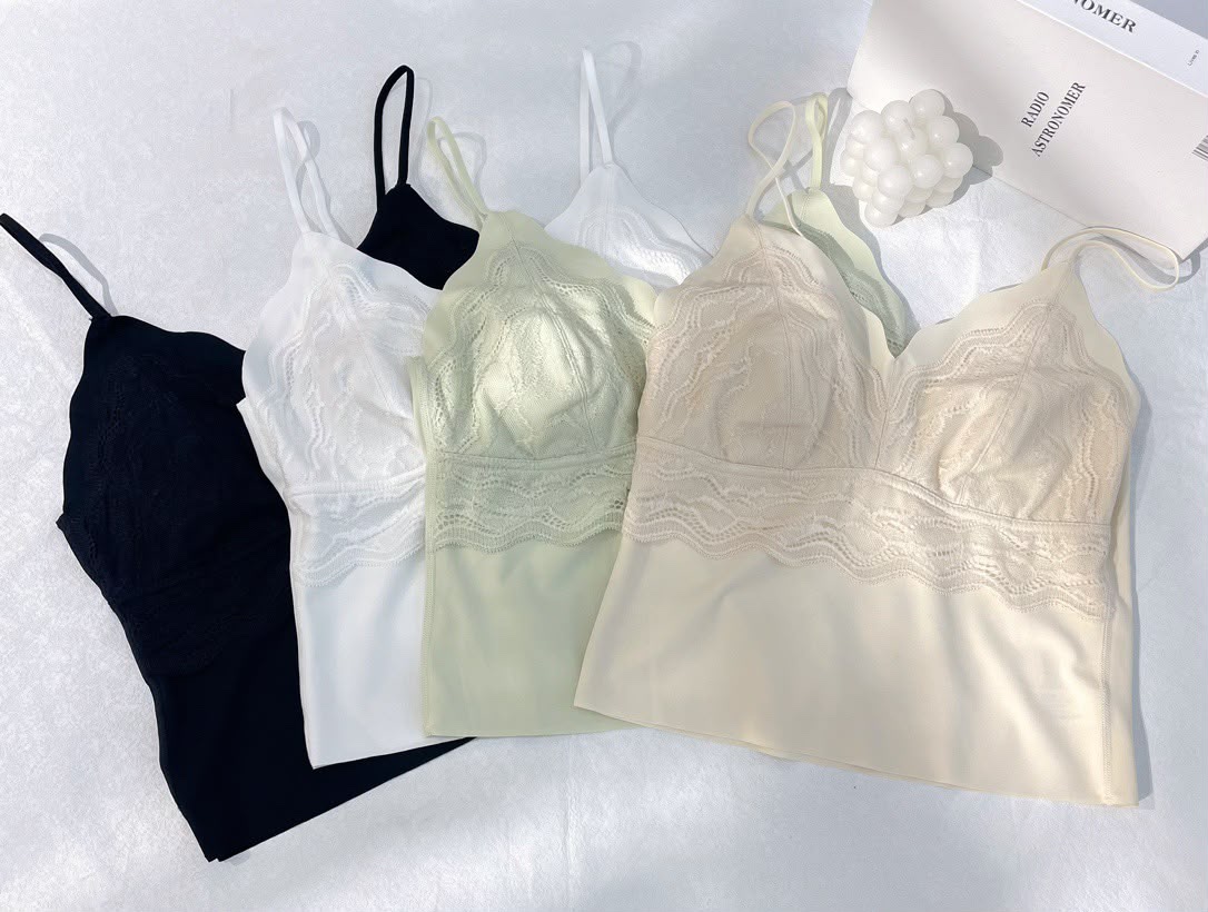 HZ July Stream #6: (PO) 2306 Chantilly Lace Cami (L Size: B 36-42cm; L 42cm, XL Size: B 39-45cm; L 42cm)